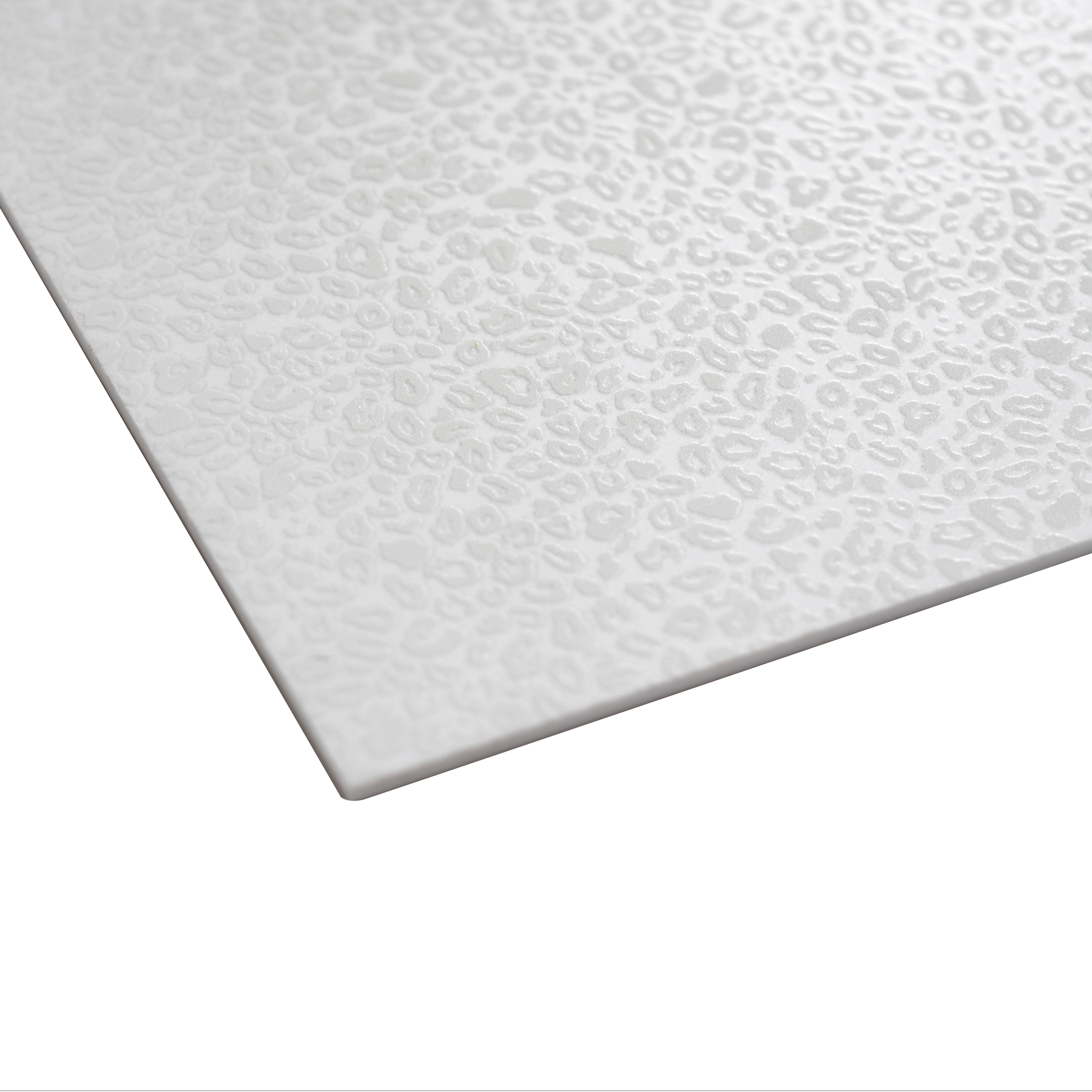 1/8" White Matte Leopard Texture MakerPrint