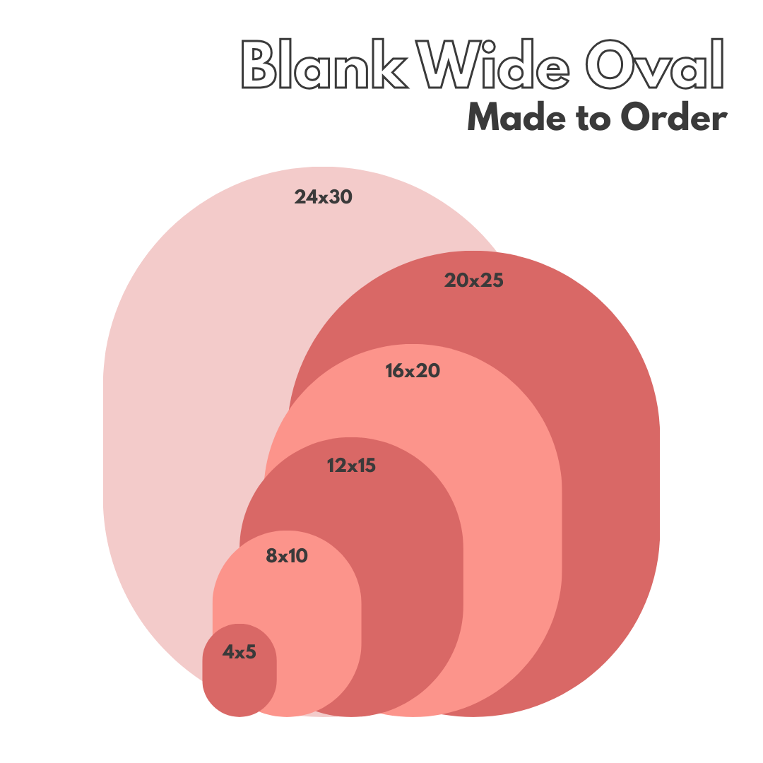 Wide Oval Acrylic Blank (1/8")