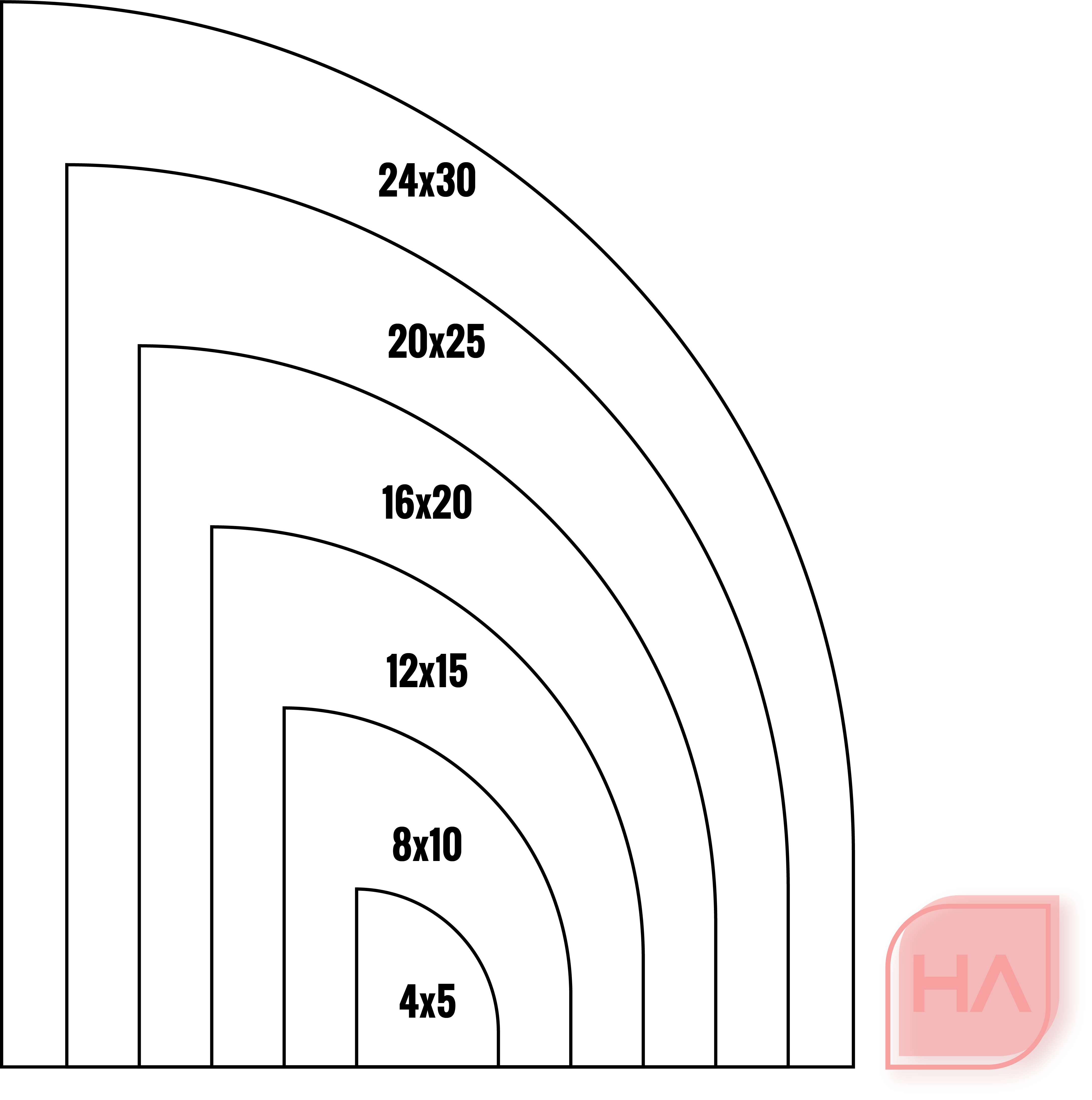 Wide Half-Arch Acrylic Blank (1/8")