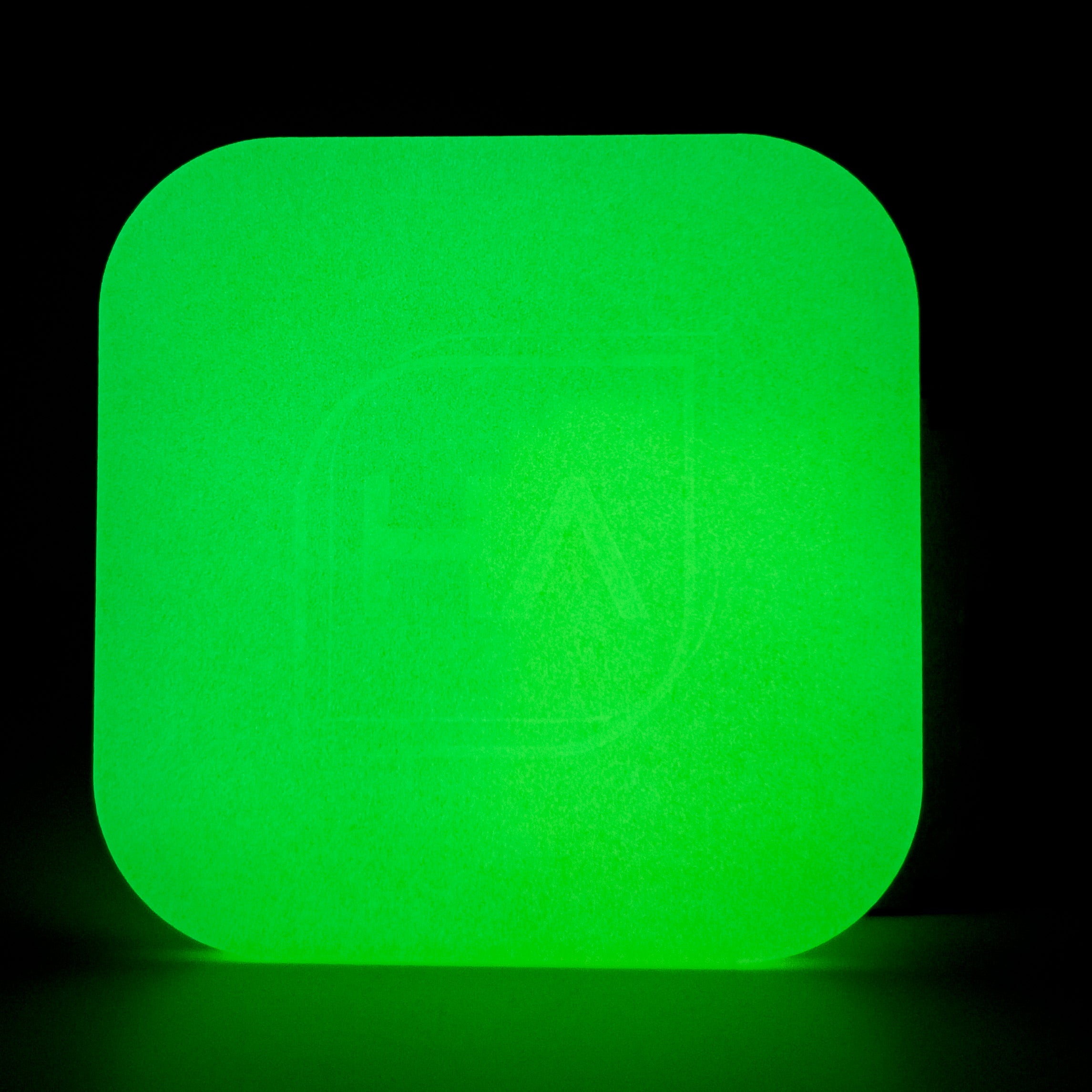 yellow glow in the dark cast acrylic sheet