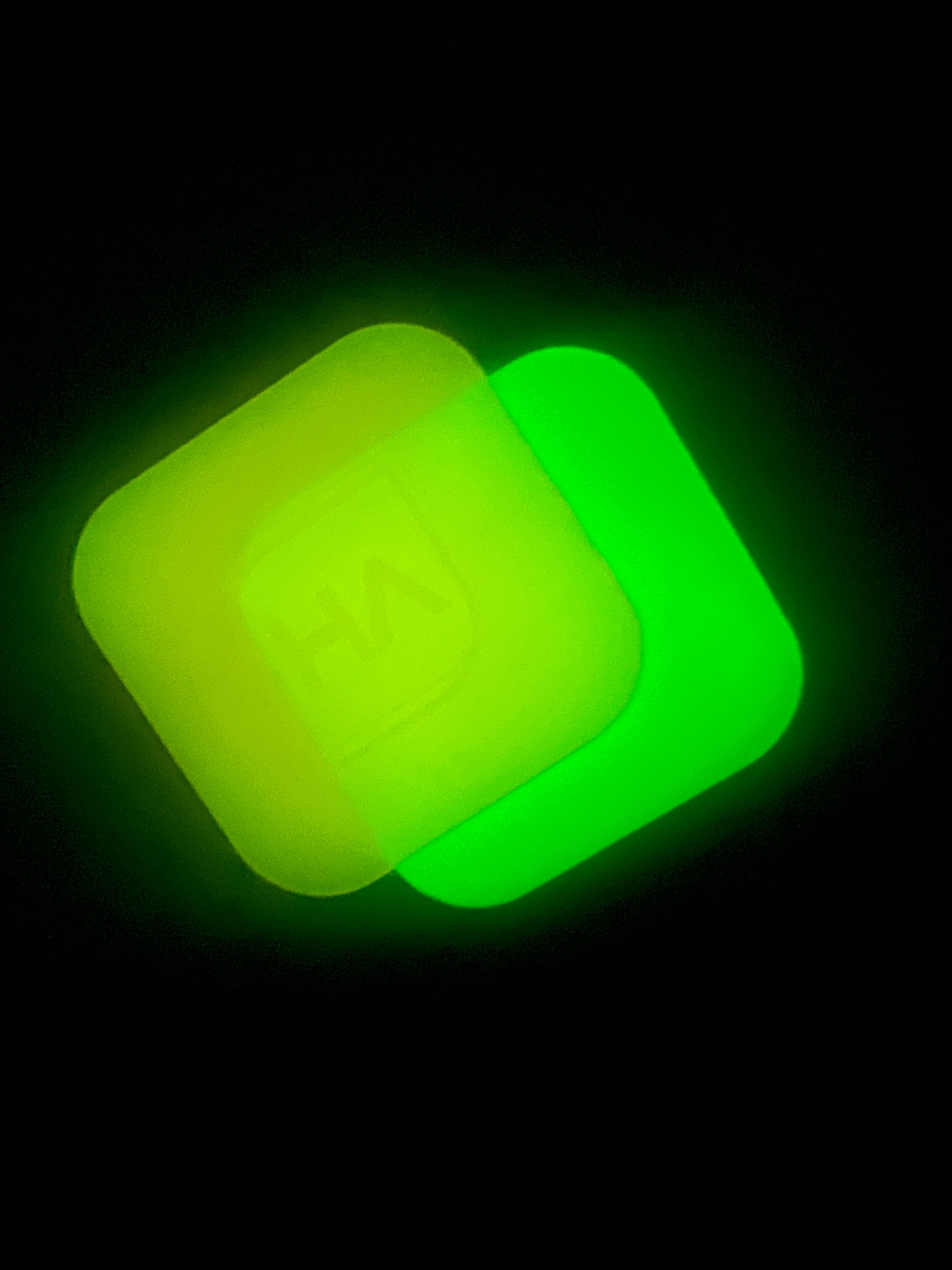 orange and yellow glow in the dark cast acrylic sheet