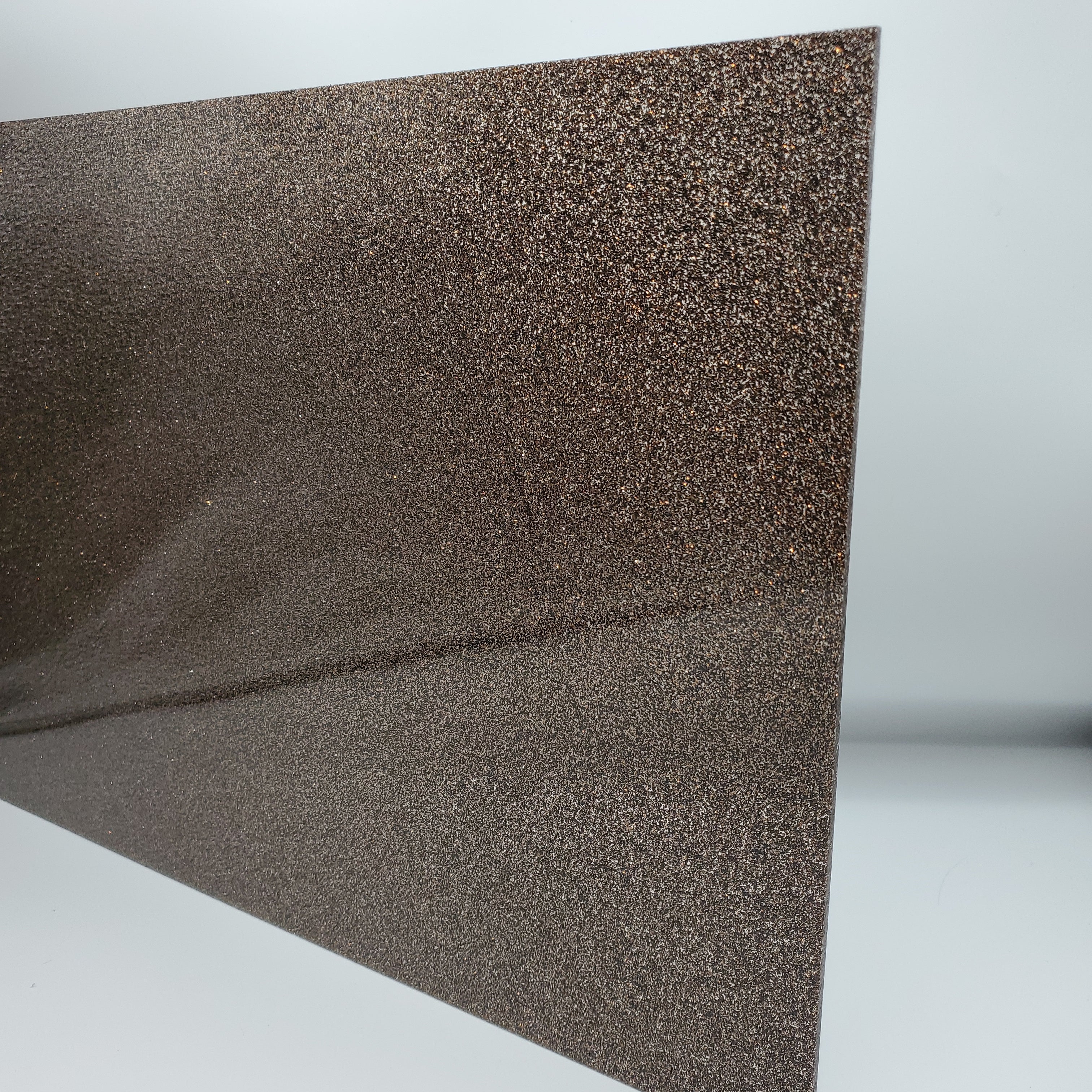 1/8" Mocha Brown Glitter Cast Acrylic Sheet