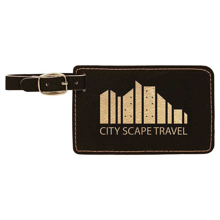 Luggage Tag - Black/Gold