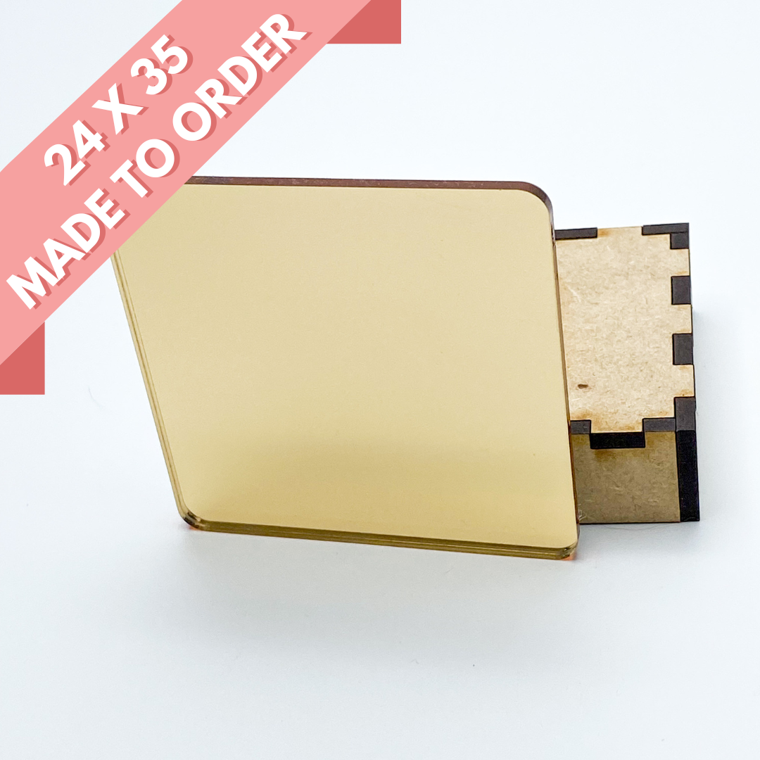 1/8" Pale Gold Mirror Acrylic Sheet