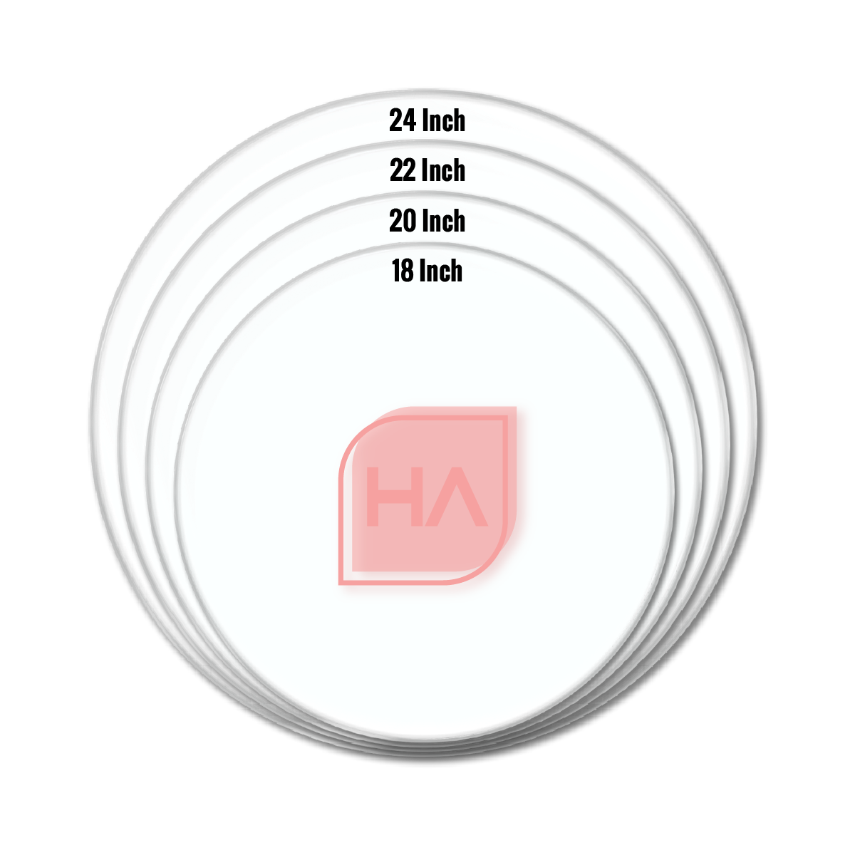 Blank Cast Acrylic Rounds for Laser Crafting and Sign Making