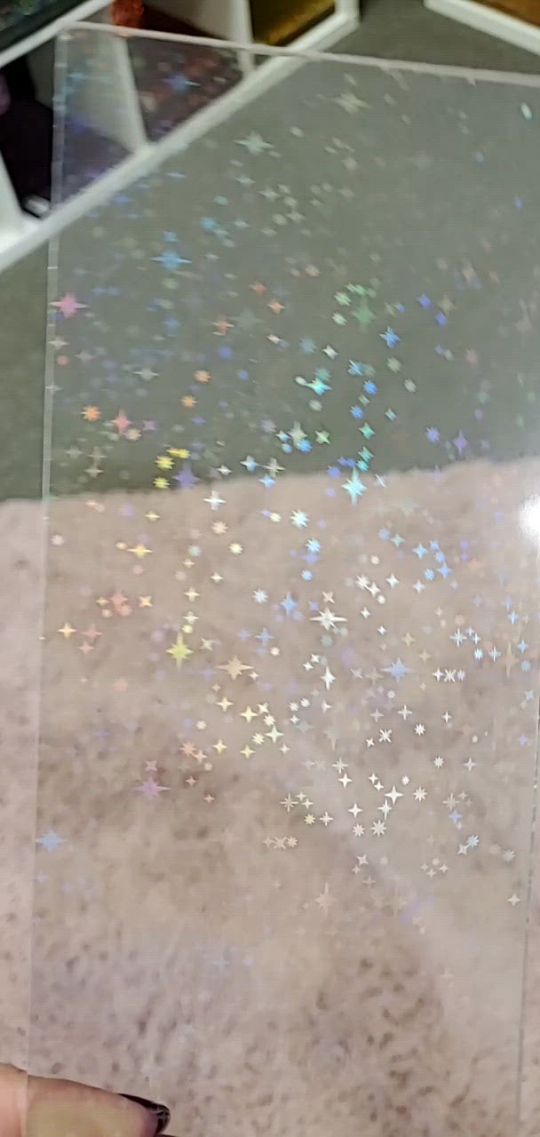 starburst iridescent holographic cast acrylic sheet laser safe