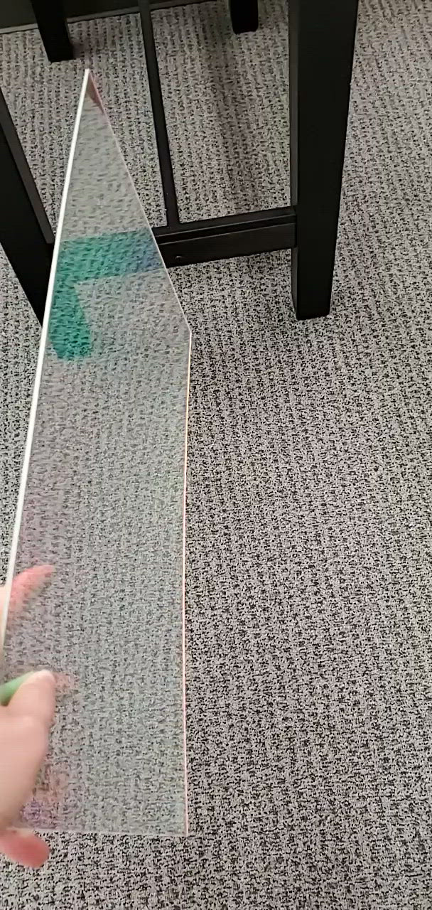 1/8" Rainbow Iridescent Acrylic Sheet video to show effect