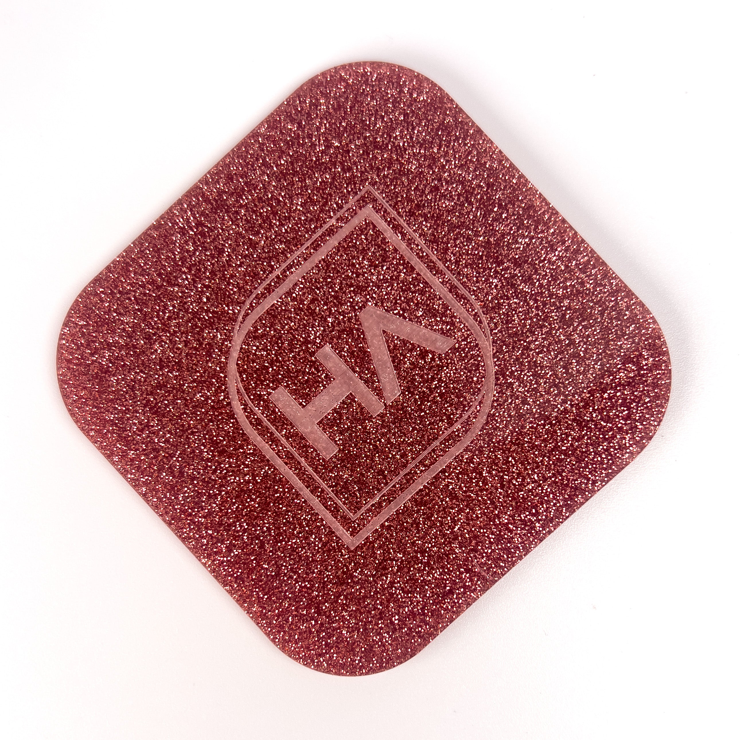 1/8" Vintage Rose Glitter Cast Acrylic Sheet