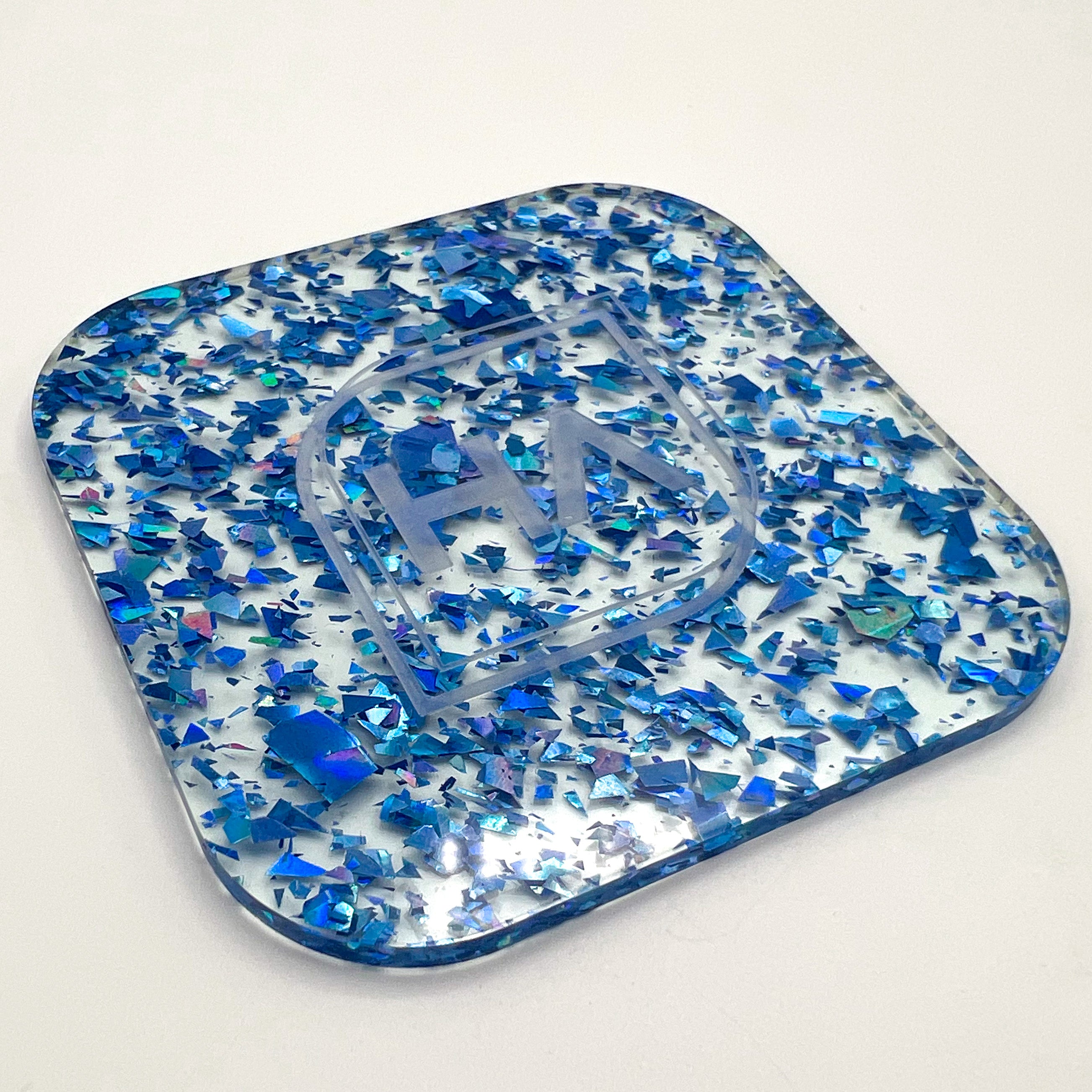 iced holographic flake cast actylic sheet