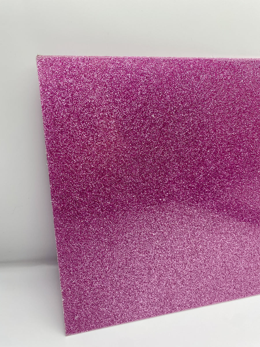 BalsaCircle 10 Pieces 12x10 Hot Pink Extra Fine Glittered Self-Adhesive  Foam Sheets 