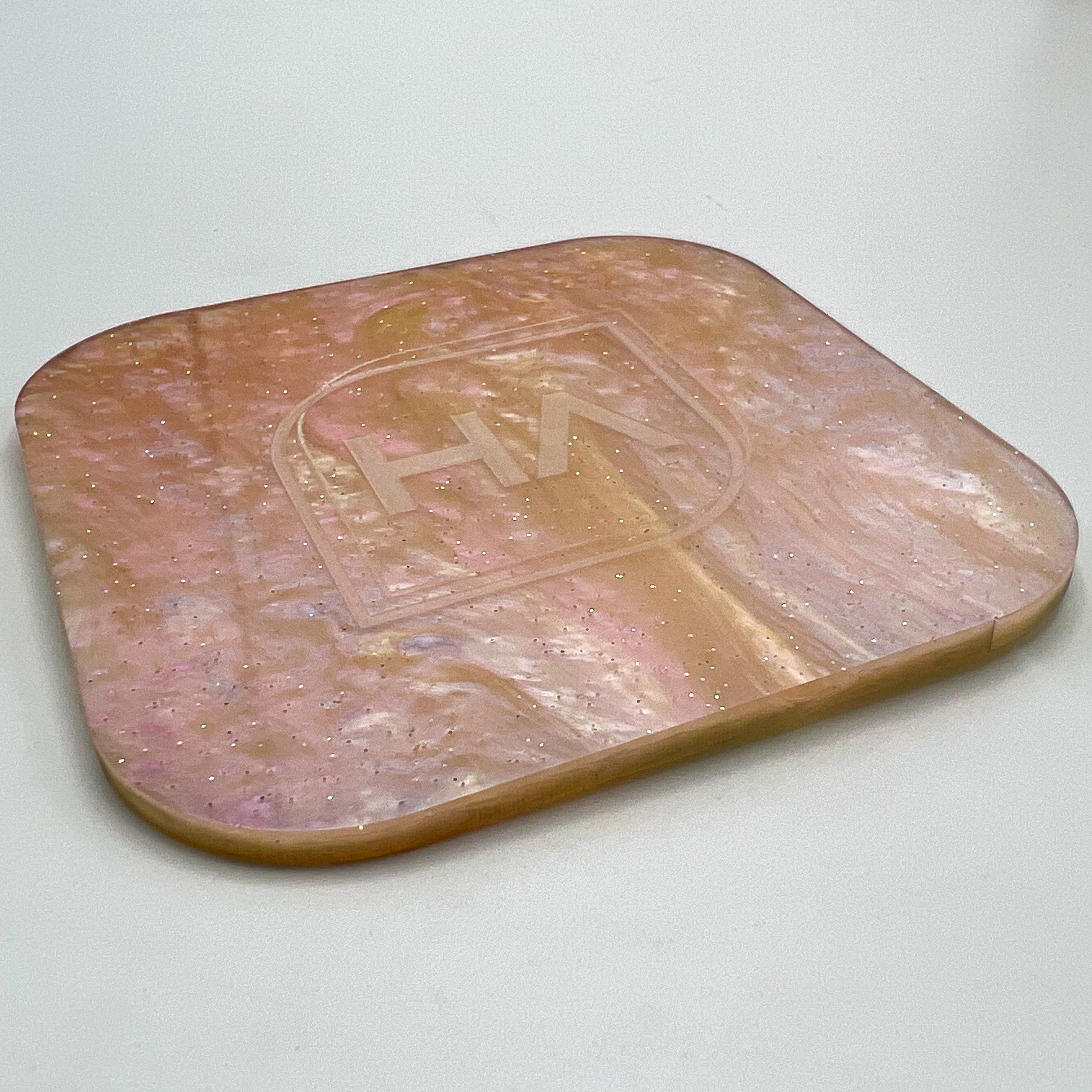 Rose Starry Sky Rose Gold Glitter Cast Acrylic Sheet Laser Cut