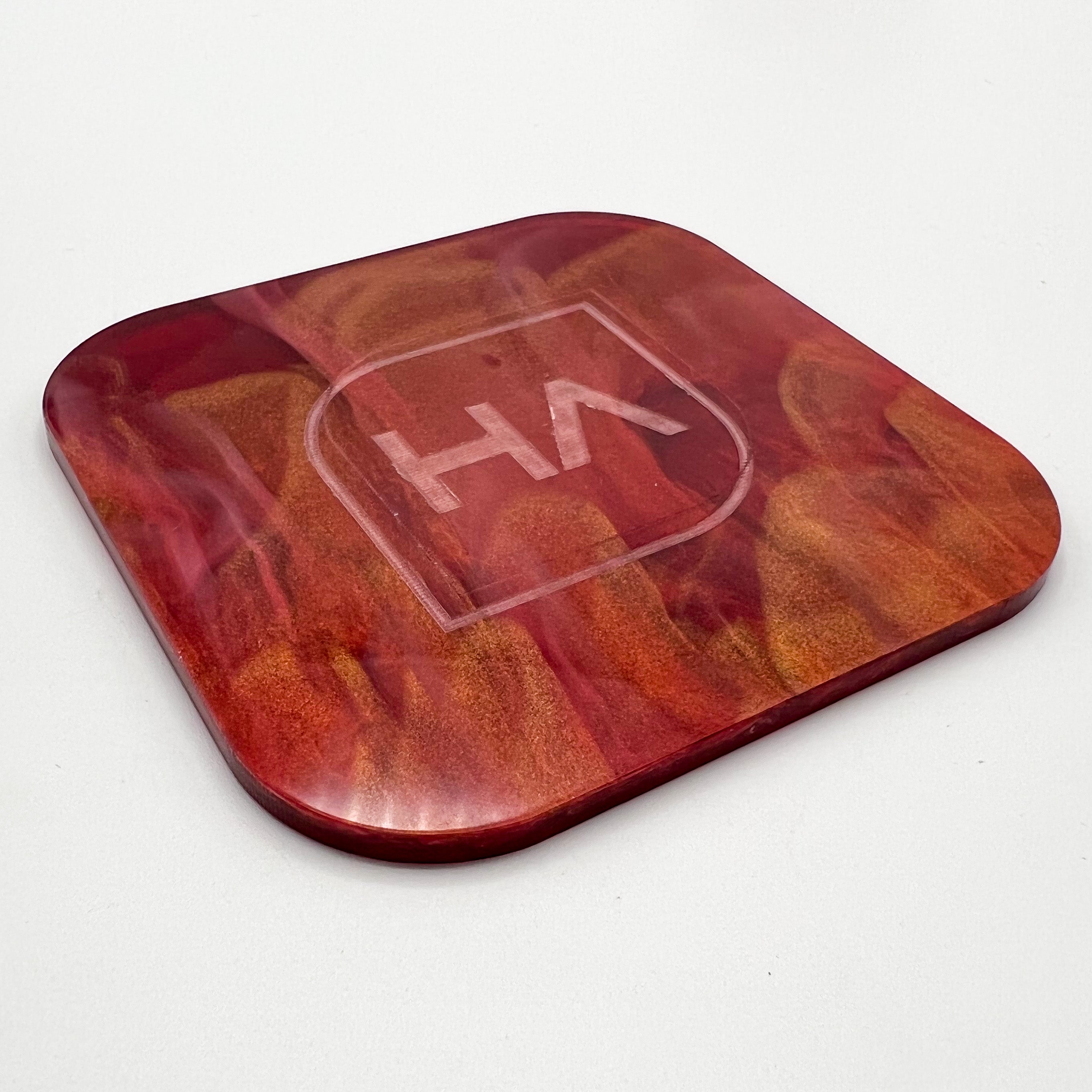red and gold marble swirl cast acrylic sheet laser safe