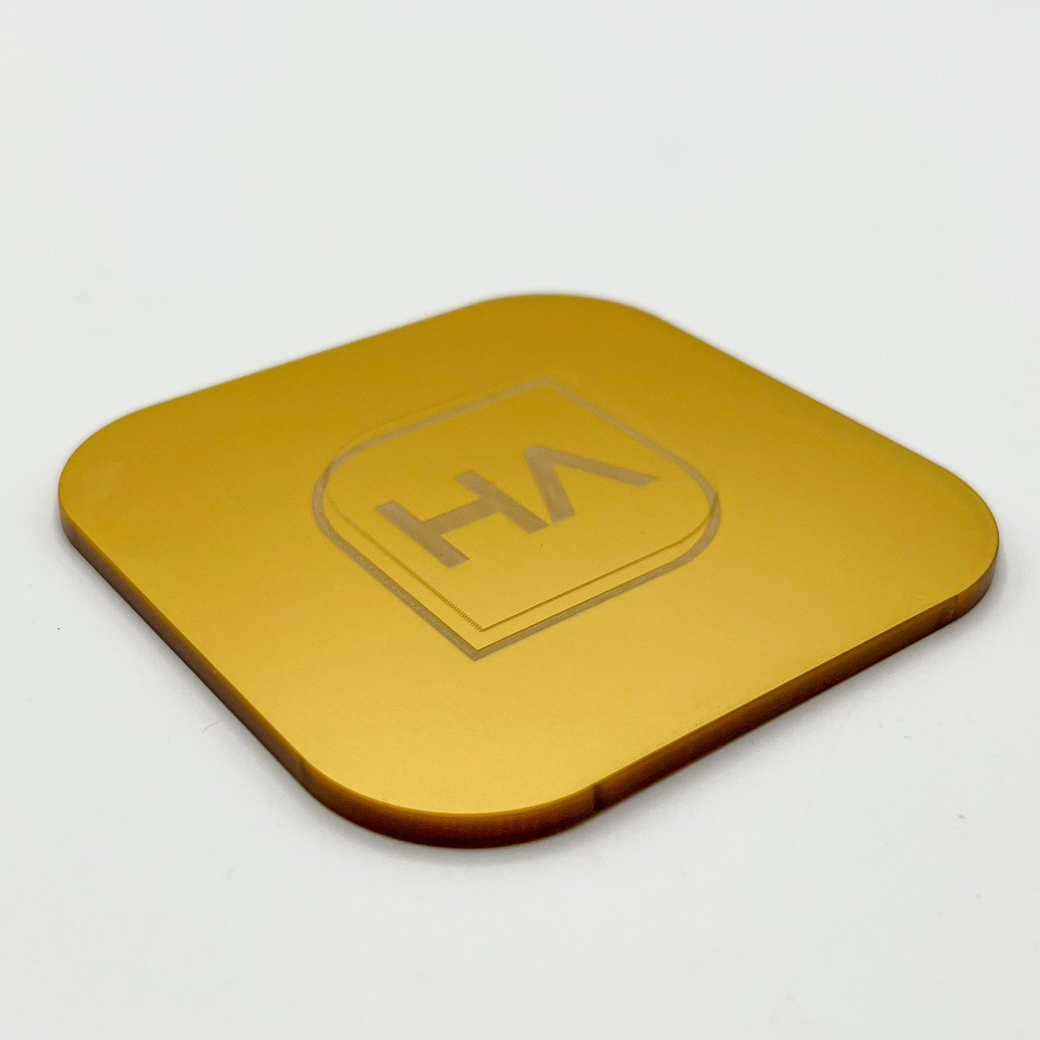 yellow gold metallic double sided cast acrylic sheet laser safe