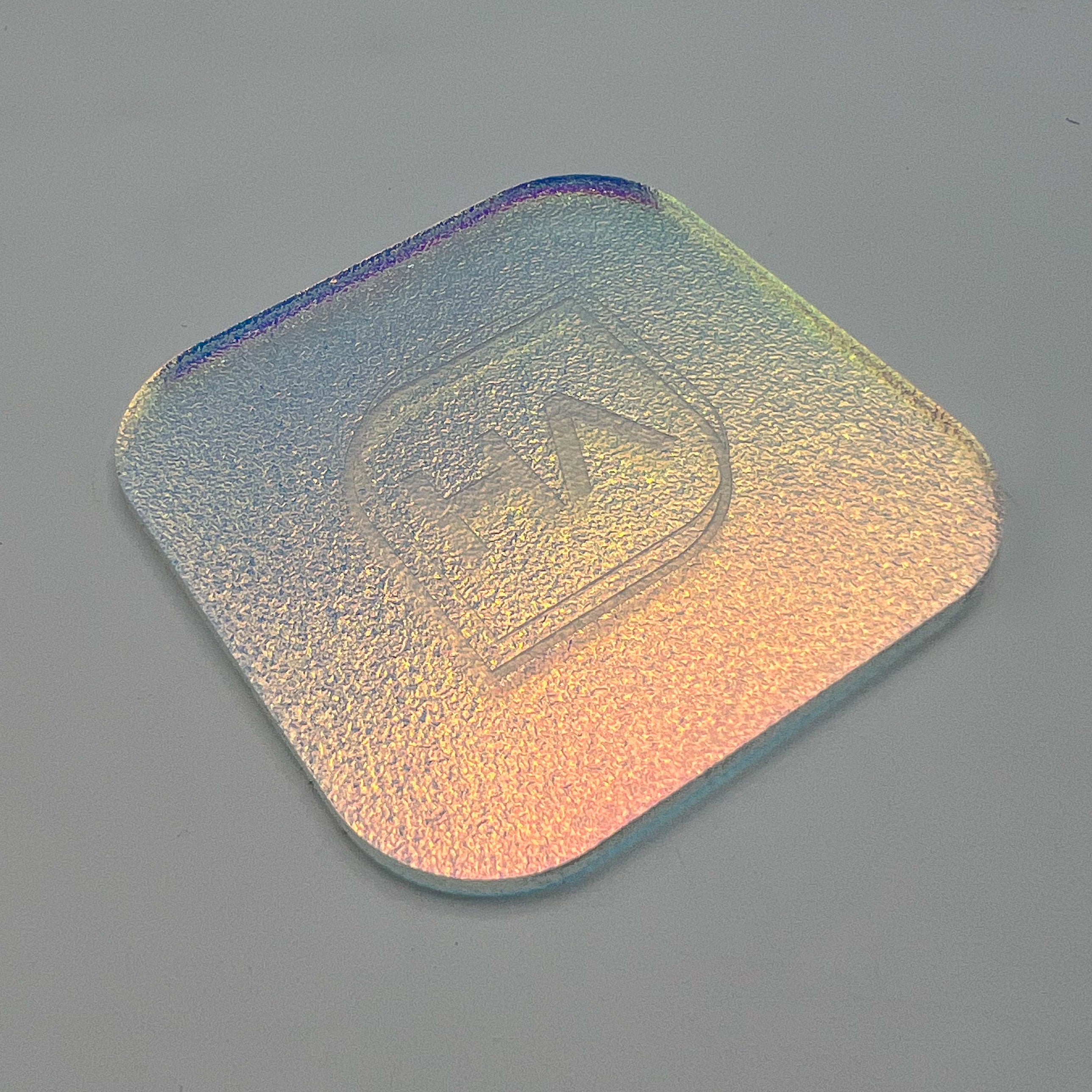 matte textured iridescent cast acic sheet