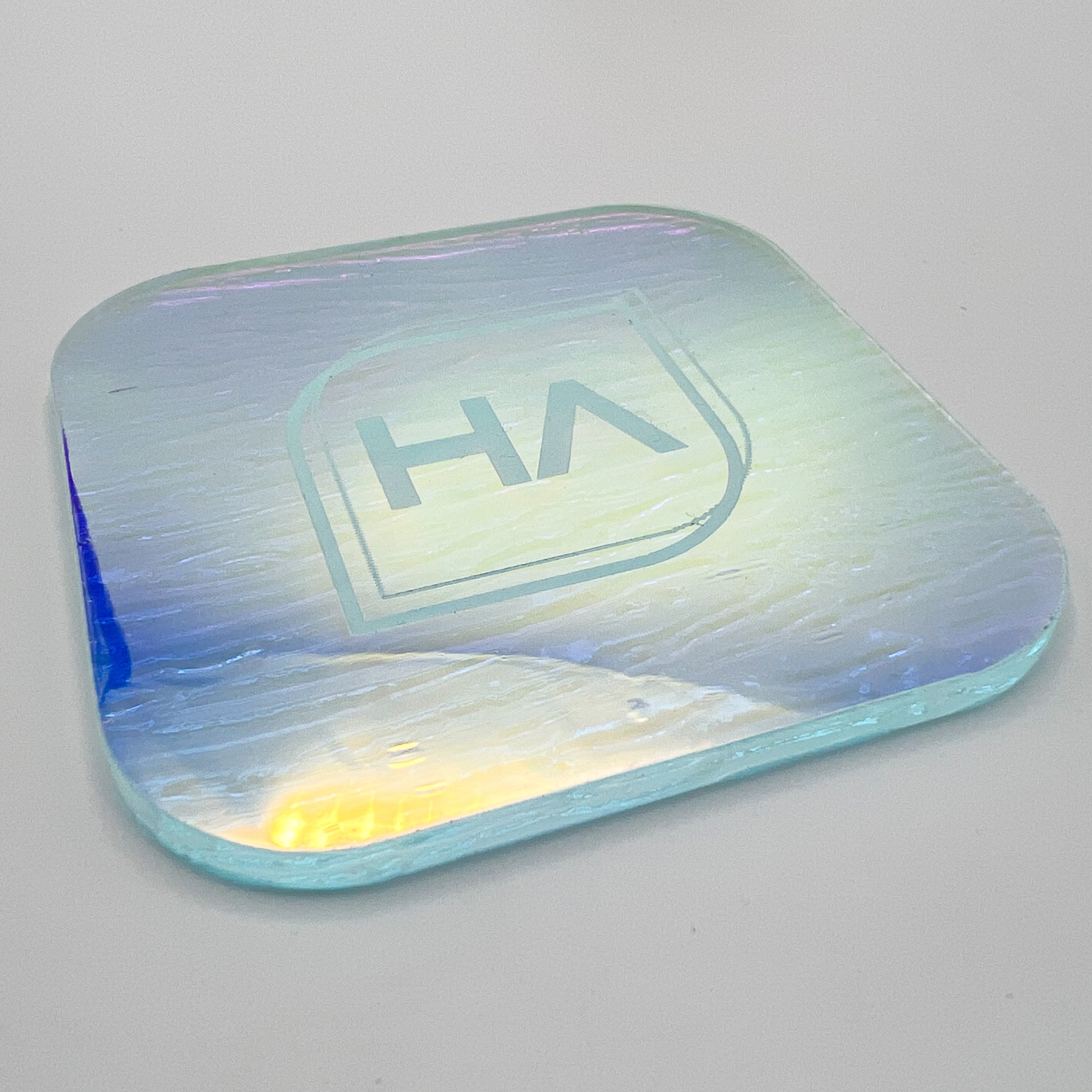 1/8" Iridescent Ridged Textured Acrylic Sheet