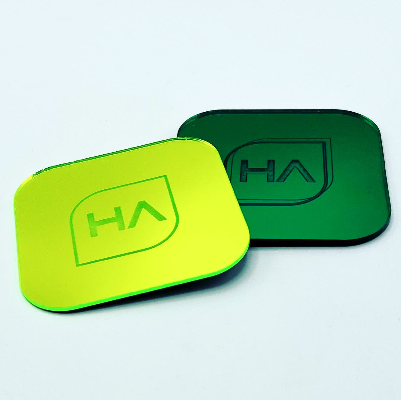 green and neon green mirror acrylic sheet