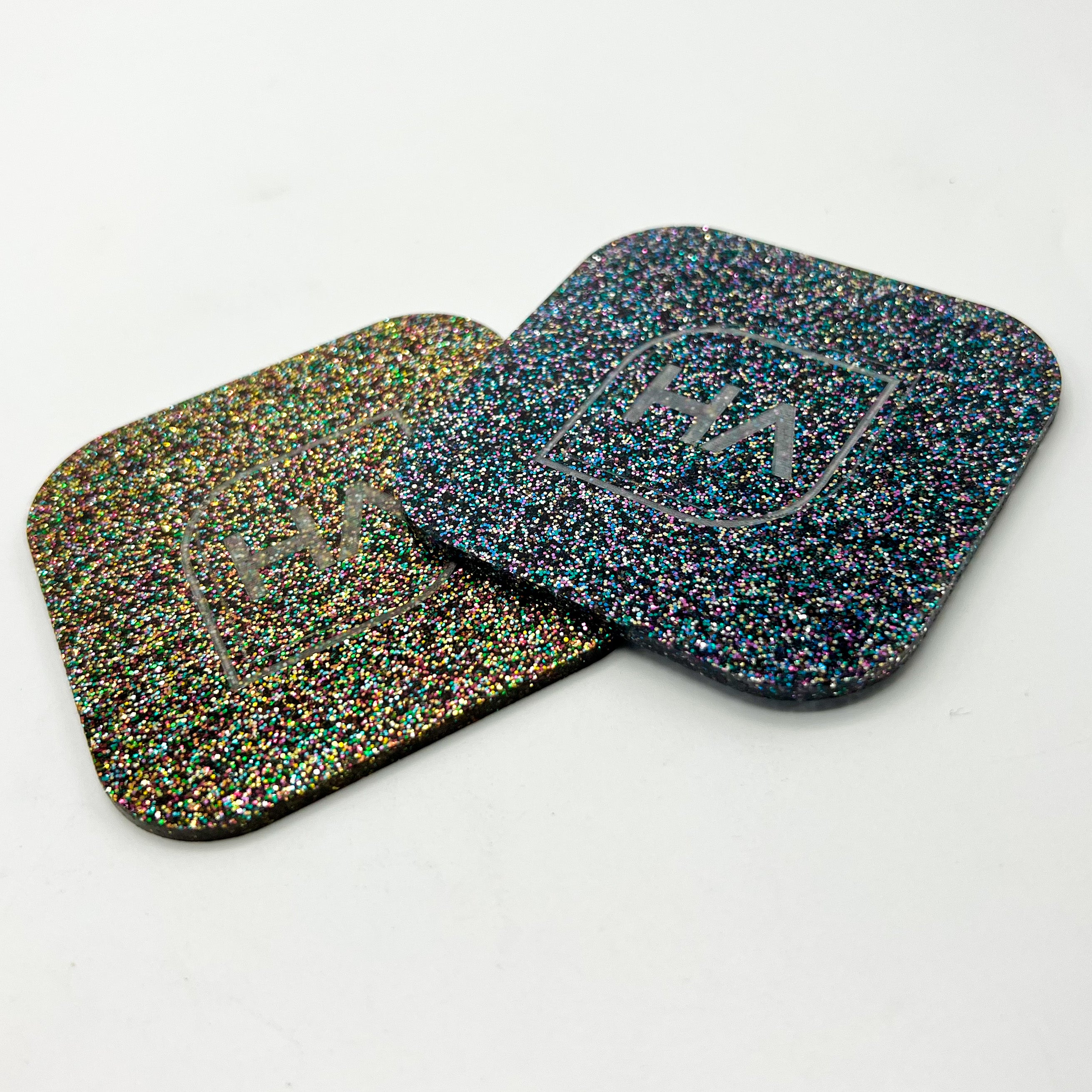 Galaxy Rainbow Glitter Cast Acrylic Sheet Laser Cutting