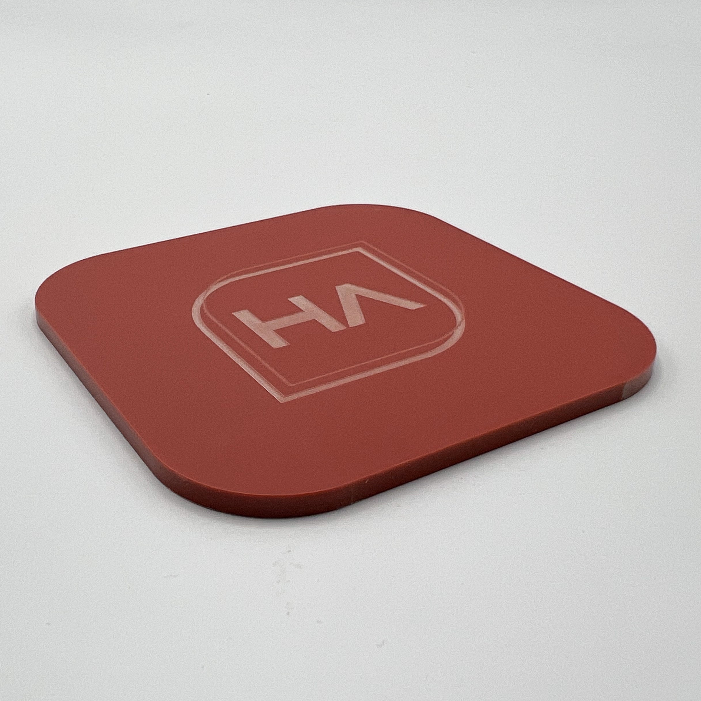 burnt orange clay red cast acrylic sheet laser sade