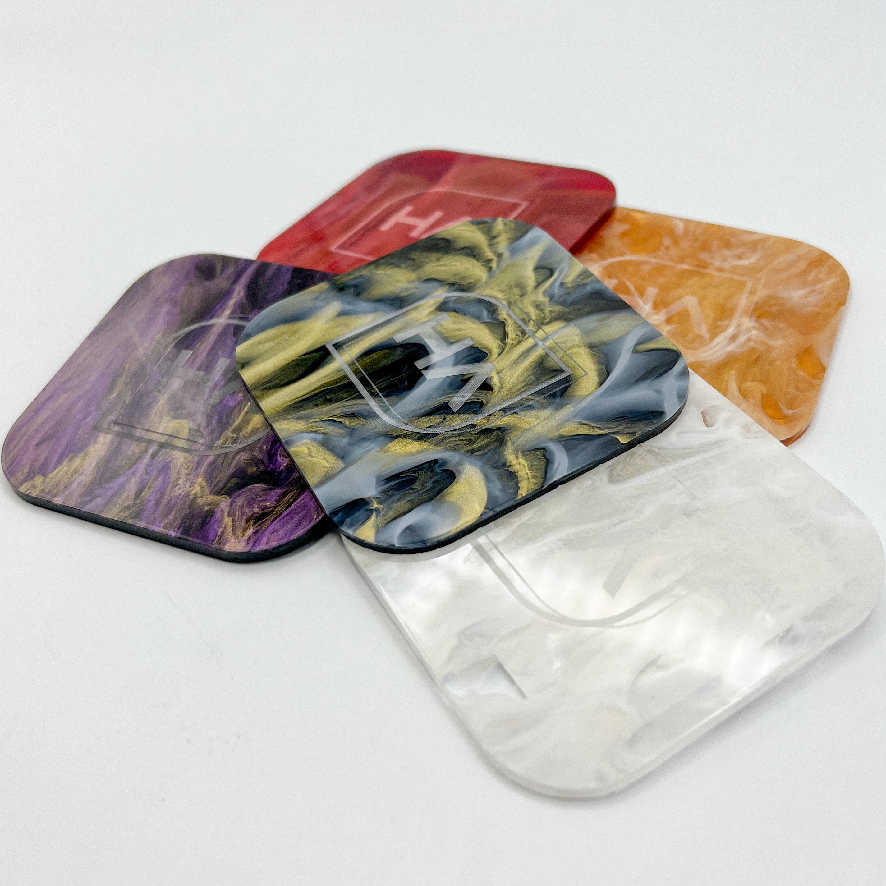 Haze metallic marble swirl cast acrylic sheets laser safe