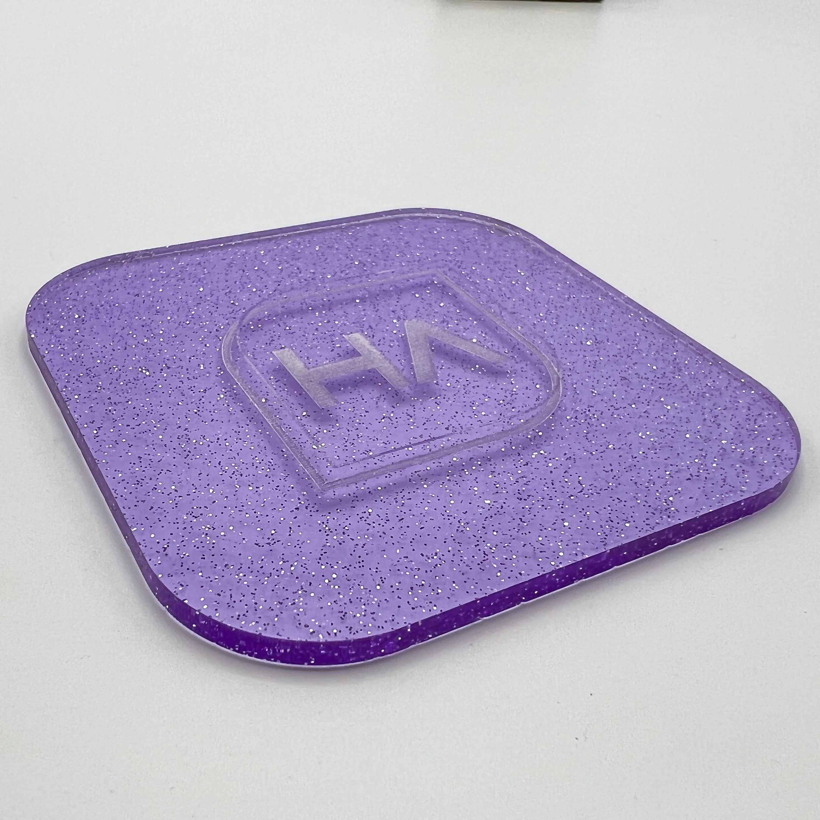 purple jelly shinmer glitter cast acrylic sheet laser safe