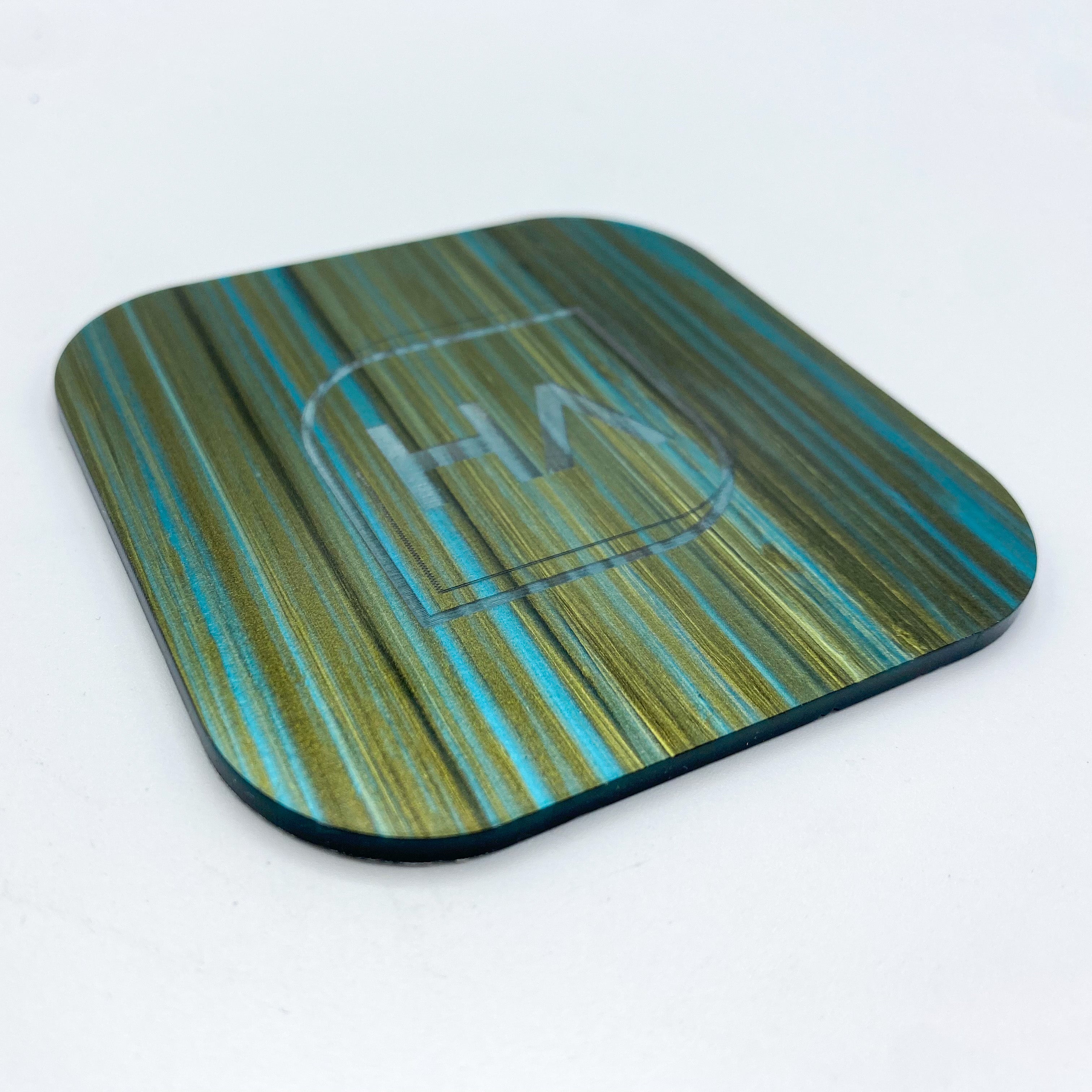 1/8" Brushed Turquoise Cast Acrylic Sheet