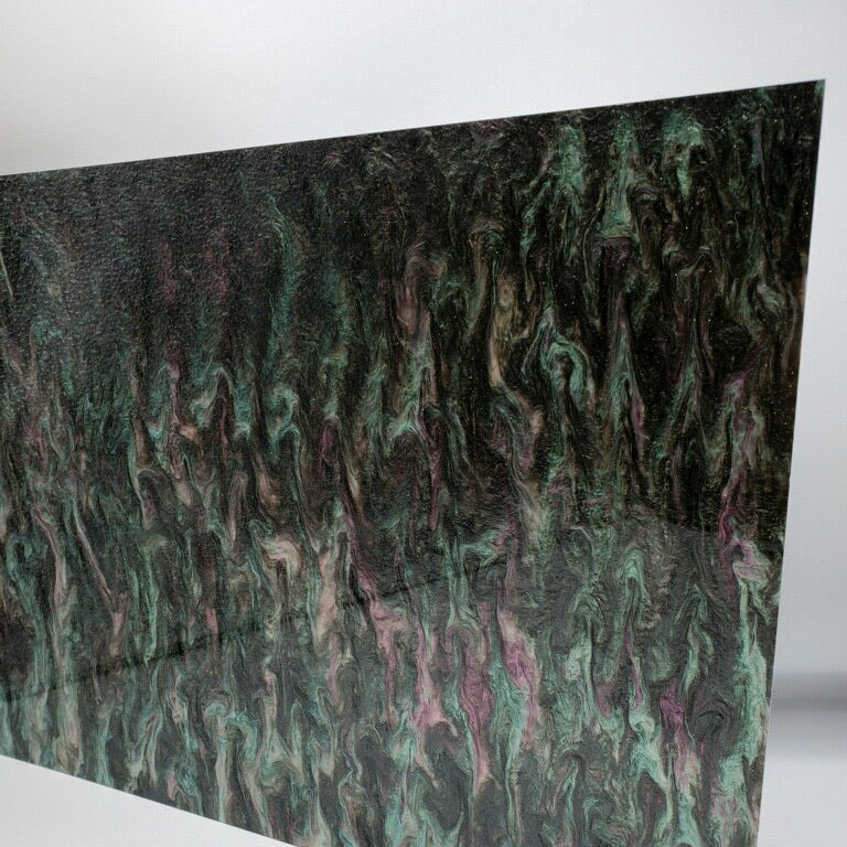 Midnight Dream Starry Sky Marbled Glitter Acrylic Laser Safe