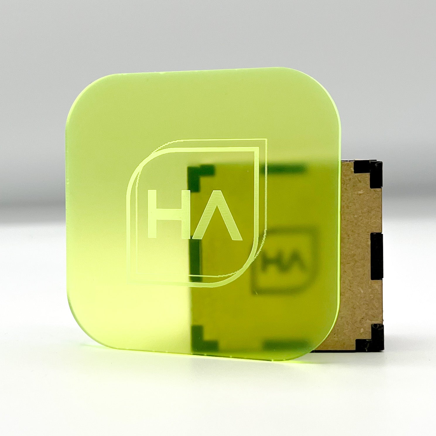 frosted neon flourescent green matte cast acrylic sheet laser safe