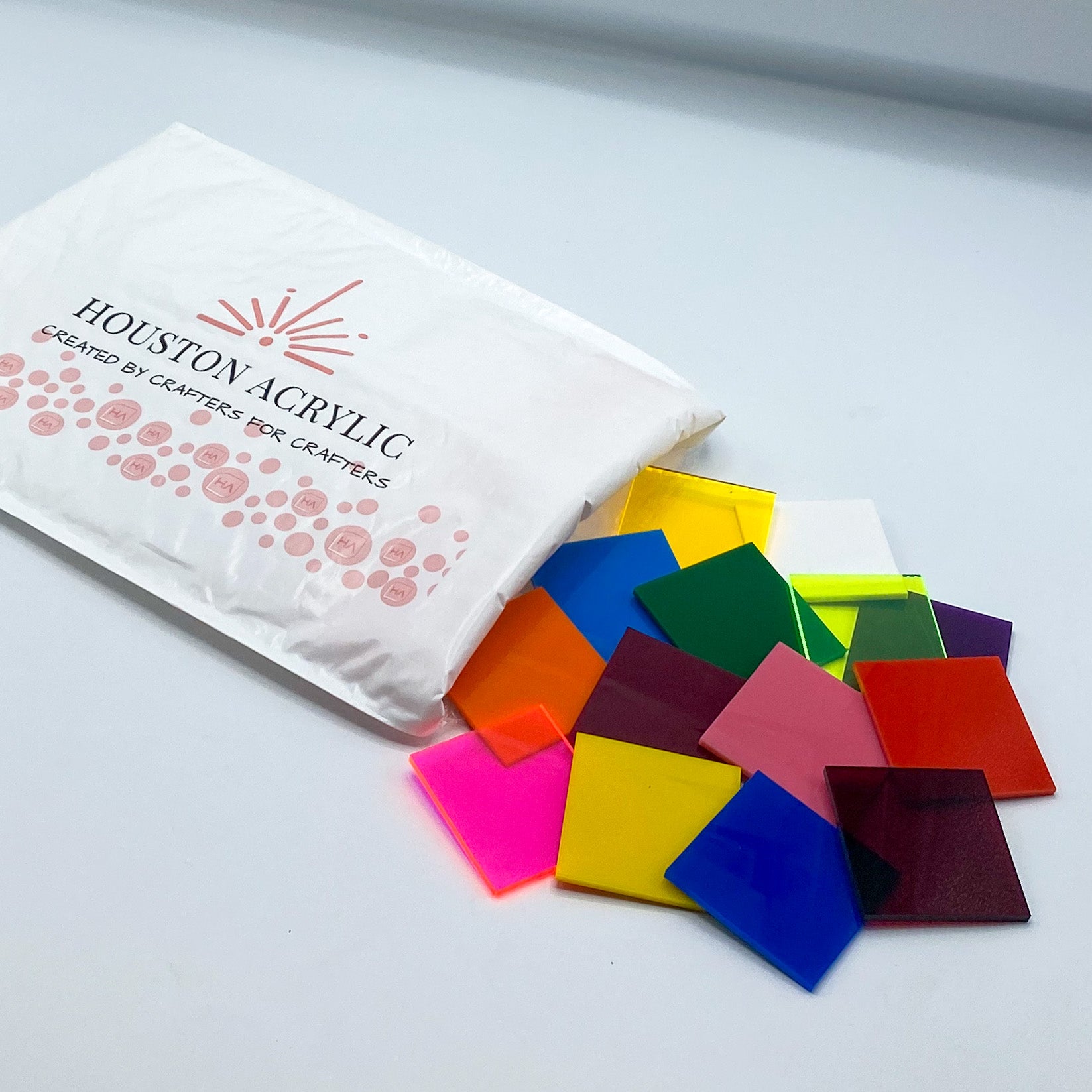 laser safe cast acrylic sheet color sample bundle