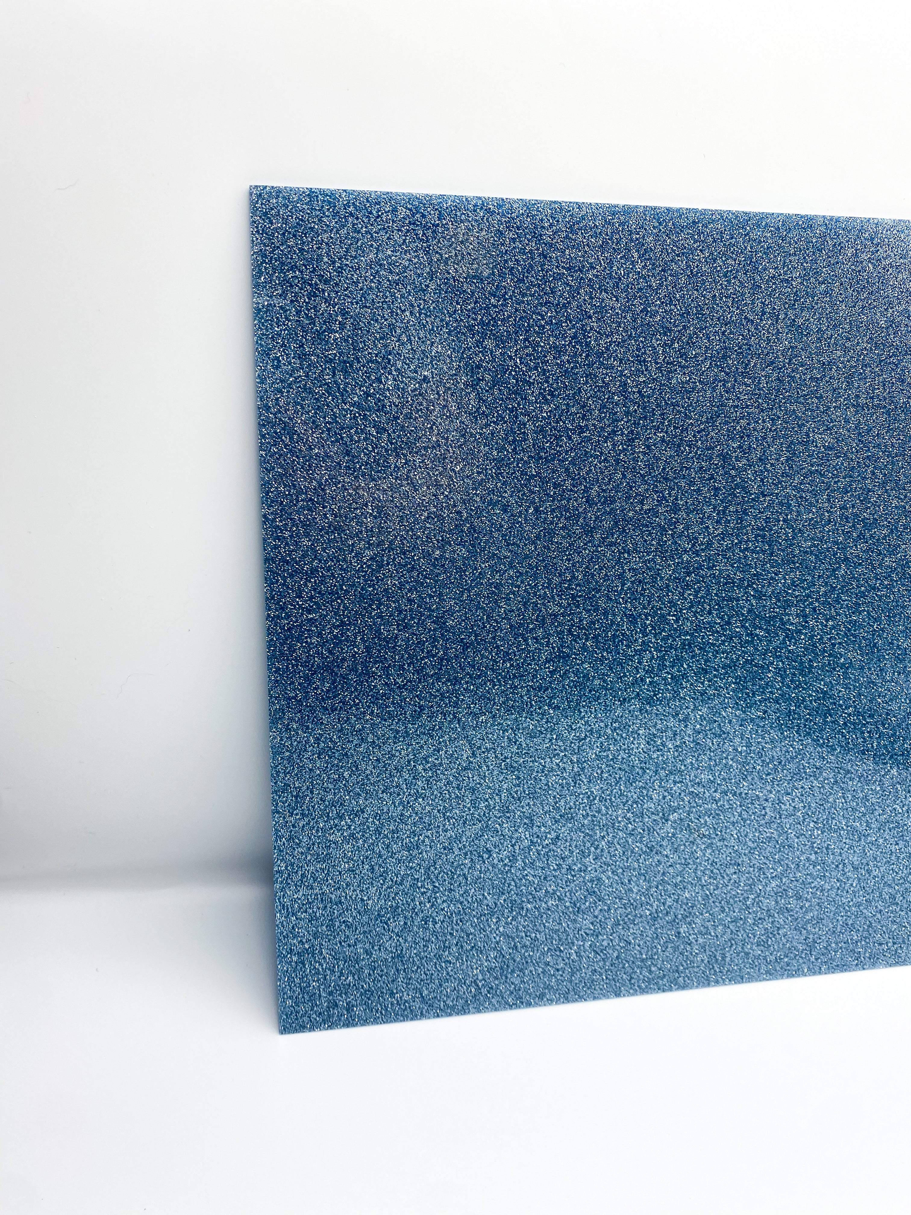 baby blue slate blue glitter acrylic sheet