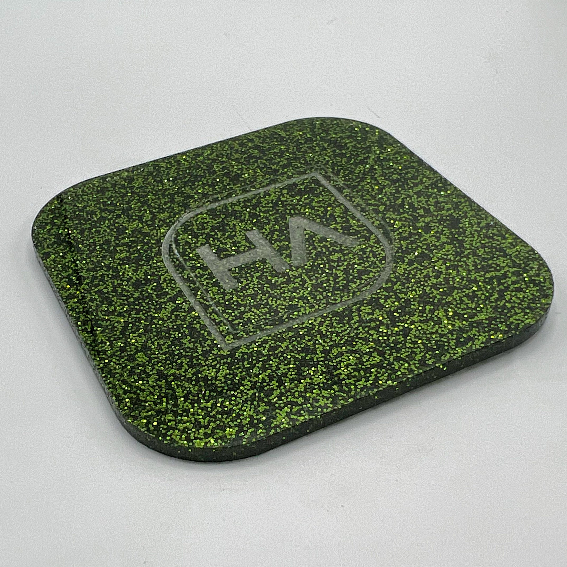 1/8" Hunter Green Glitter Cast Acrylic Sheet