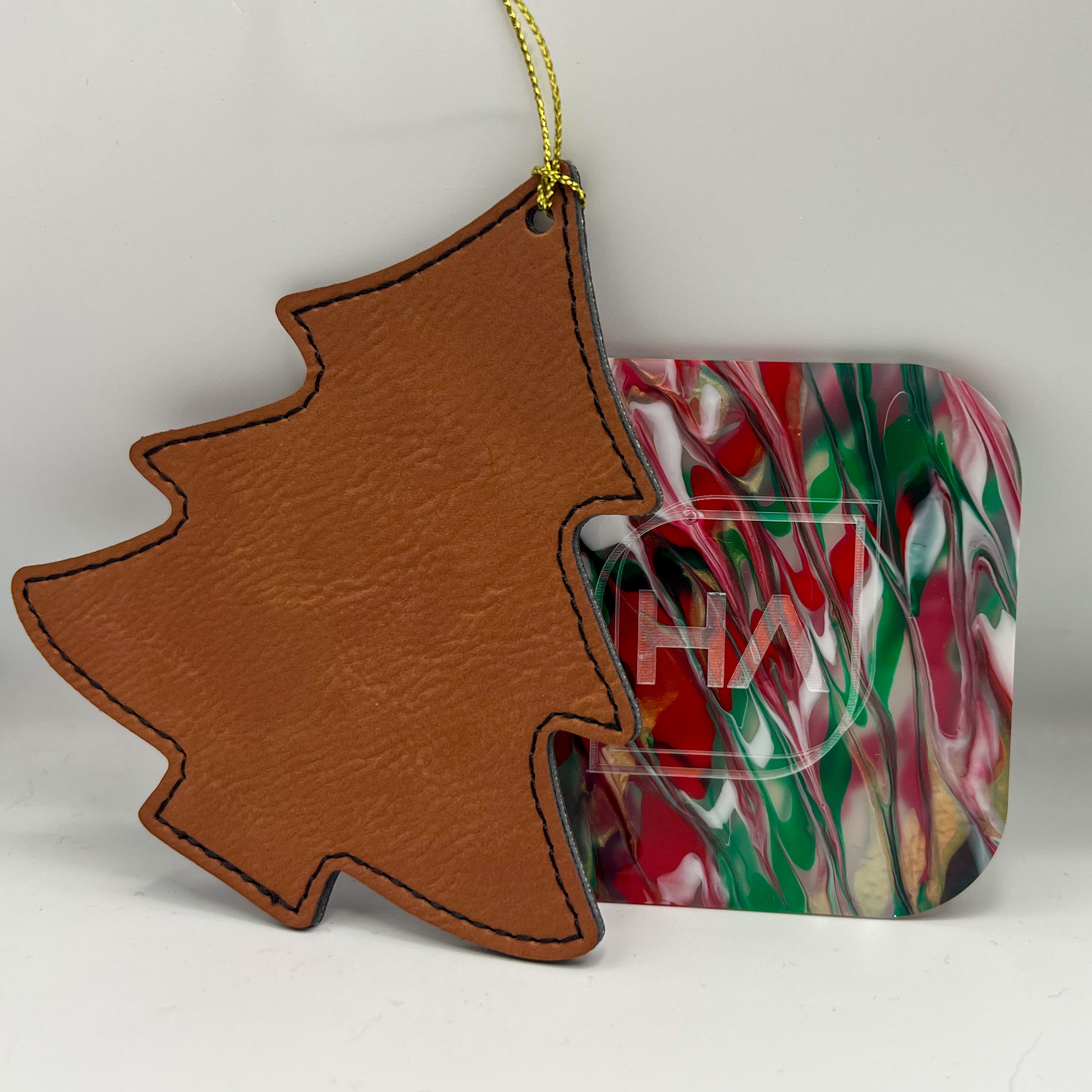christmas red and green marble cast acrylic sheet