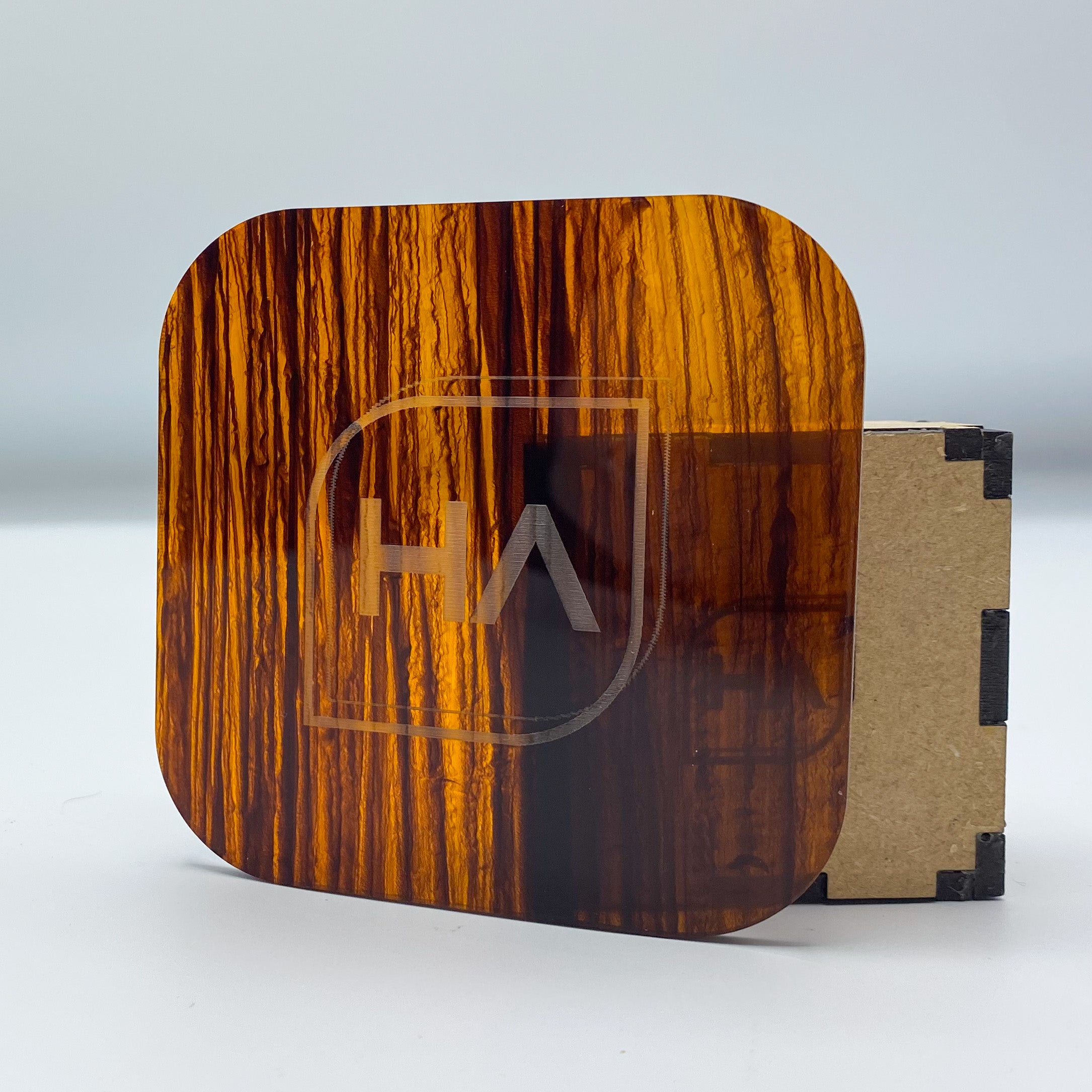 1/8" Brushed Mahogany Cast Acrylic Sheet