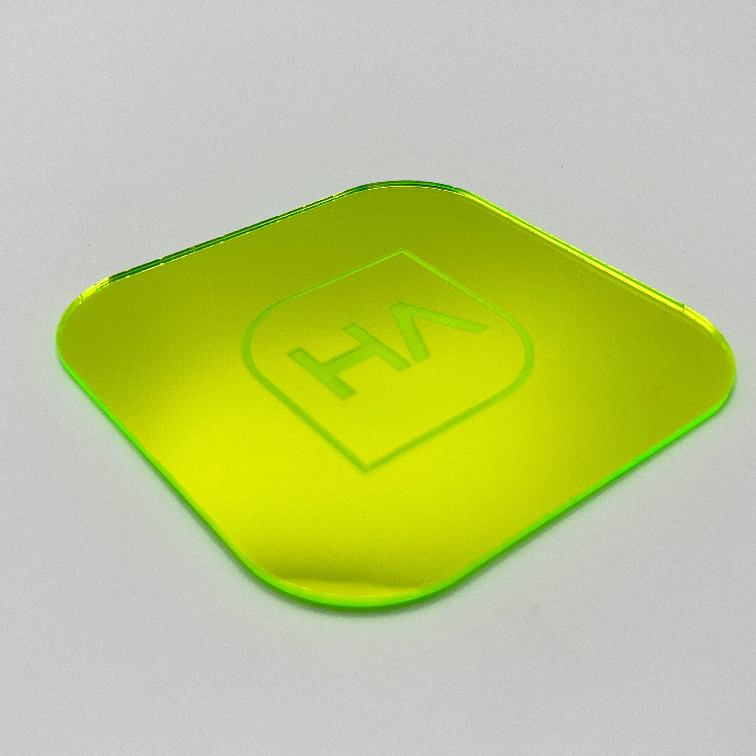 neon lime green mirror acrylic sheet laser safe