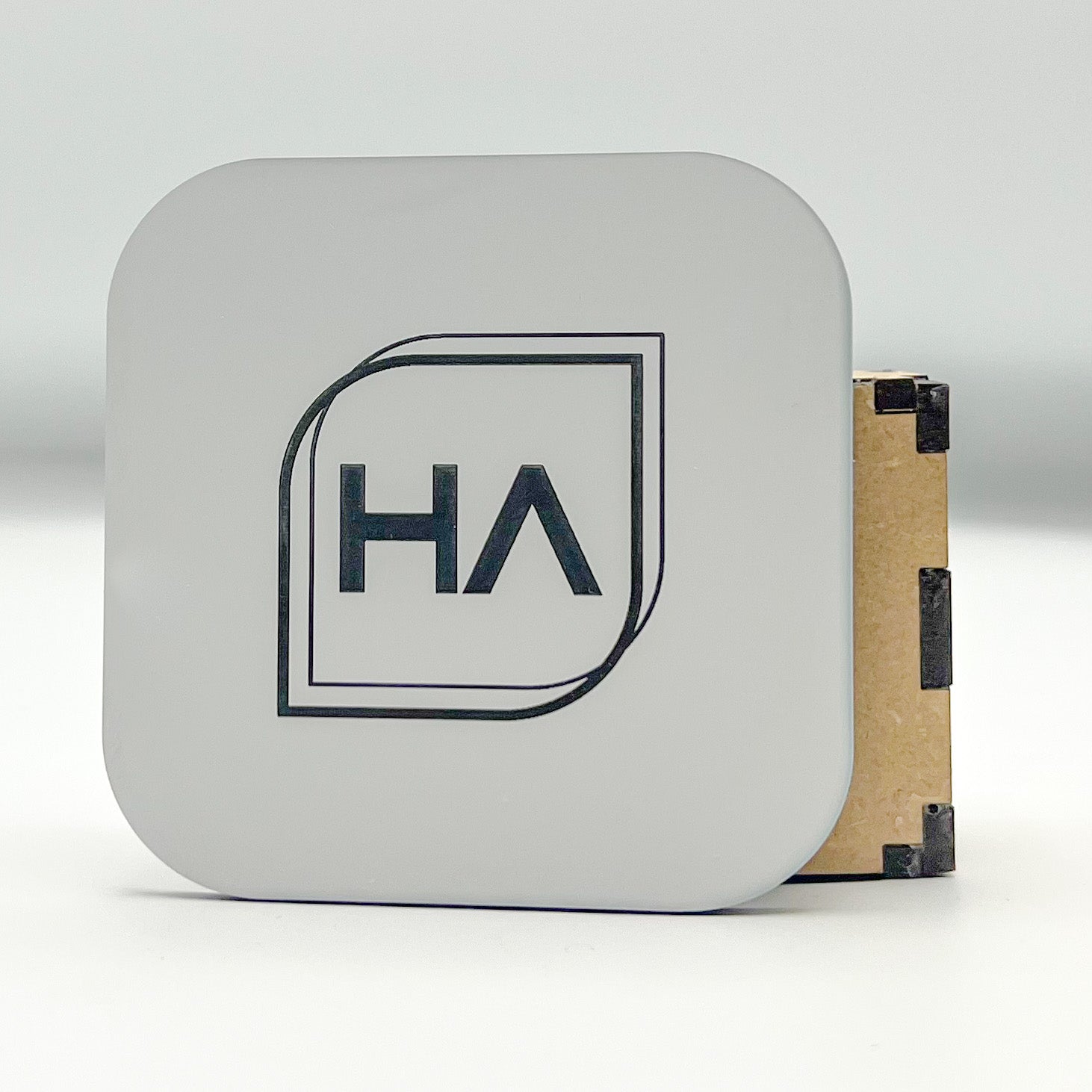 white to black two tone laser engrave acrylic
