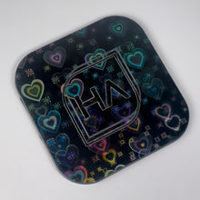 Load image into Gallery viewer, tunnel of love iridescent heart acrylic sheet
