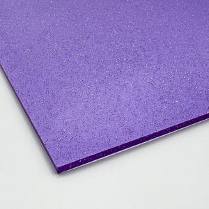 purple jelly shinmer glitter cast acrylic sheet laser safe