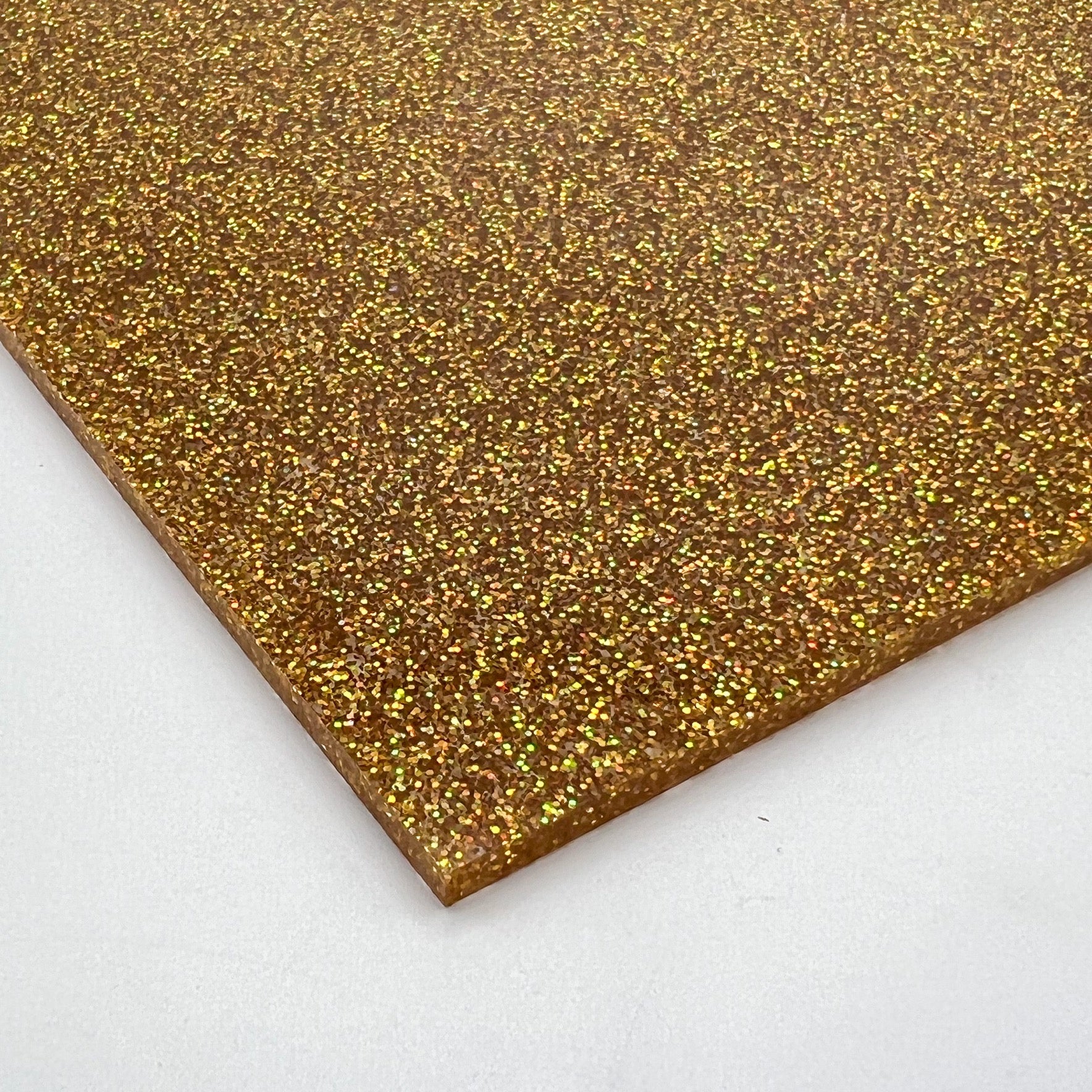 yellow gold glitter cast acrylic sheet laser safe