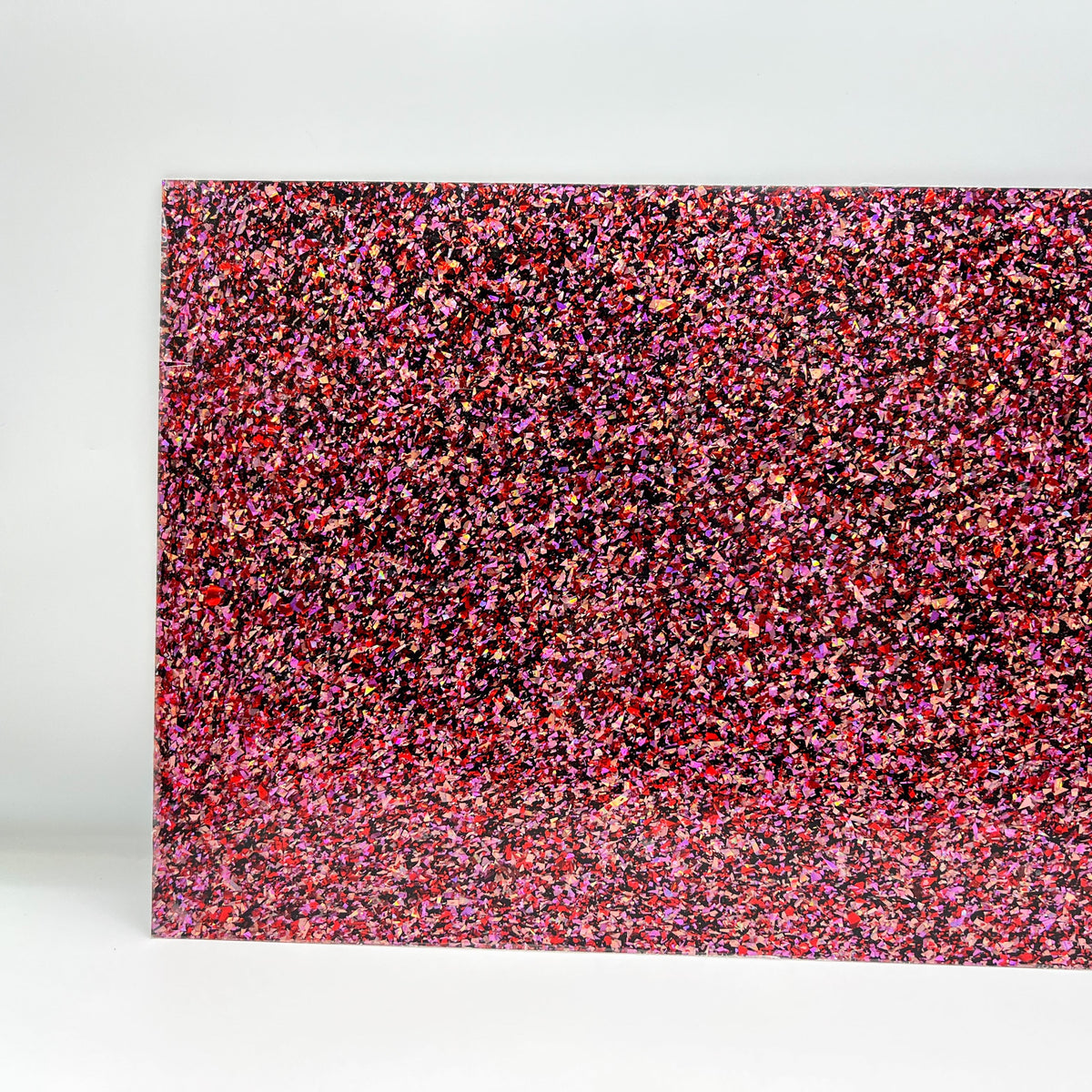 4mm Pink and Red Chunky Glitter Cast Acrylic Sheet – Houston Acrylic