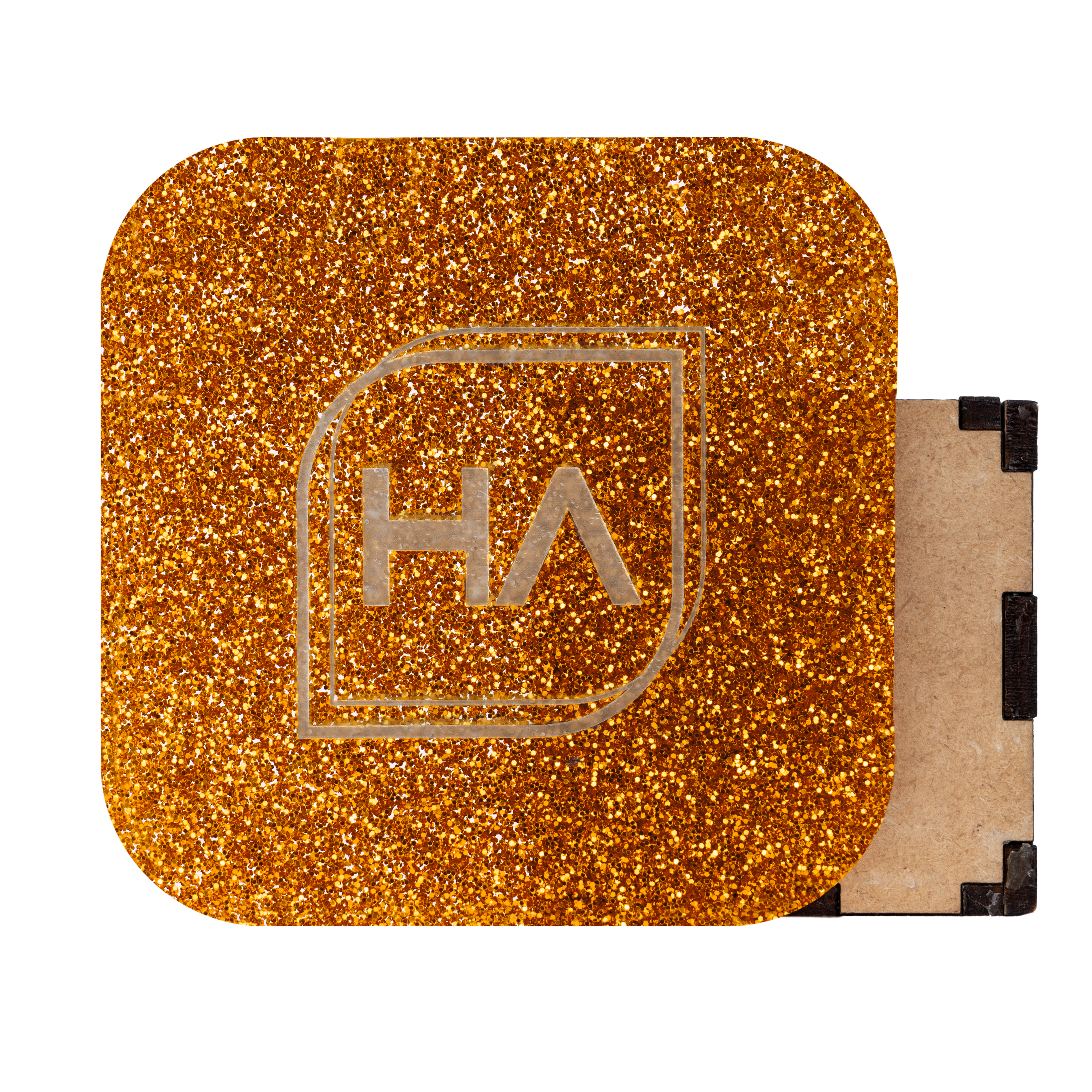 1/8" Orange Glitter Cast Acrylic Sheet