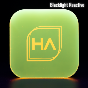 Blacklight reactive 1/4" Fluorescent Yellow Cast Acrylic Sheet