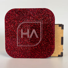 Load image into Gallery viewer, 1/8&quot; Red Glitter Cast Acrylic Sheet

