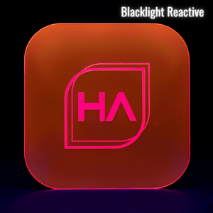 Blacklight reactive 1/16" Fluorescent Red/Pink Cast Acrylic Sheet