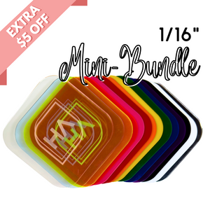 1/16" Mini Acrylic Sheet Bundle