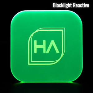 Blacklight reactive 1/8" Fluorescent Green Cast Acrylic Sheet