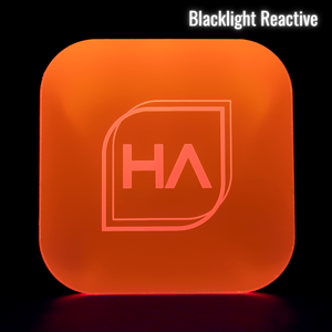 Blacklight reactive 1/8" Fluorescent Red/Pink Cast Acrylic Sheet