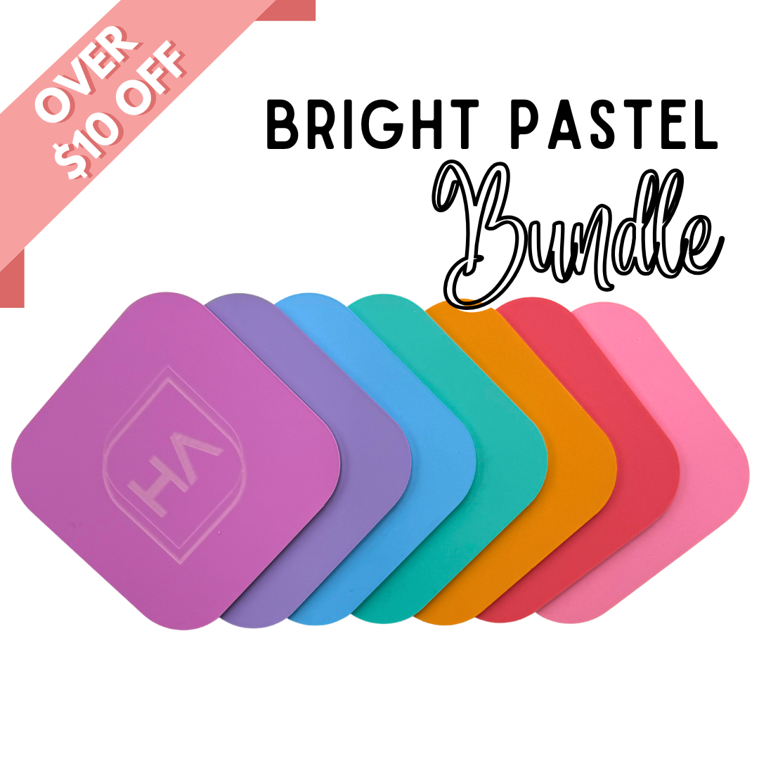 Bright Pastel Cast Acrylic Sheet Bundle for laser cutting