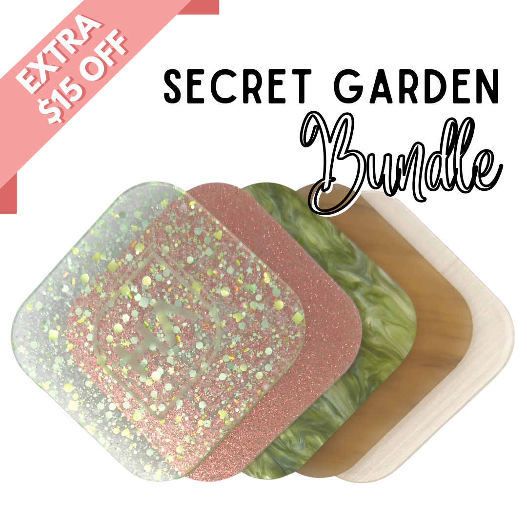 Extra $15 off 1/8" Sage Stardust Confetti Cast Acrylic Sheet