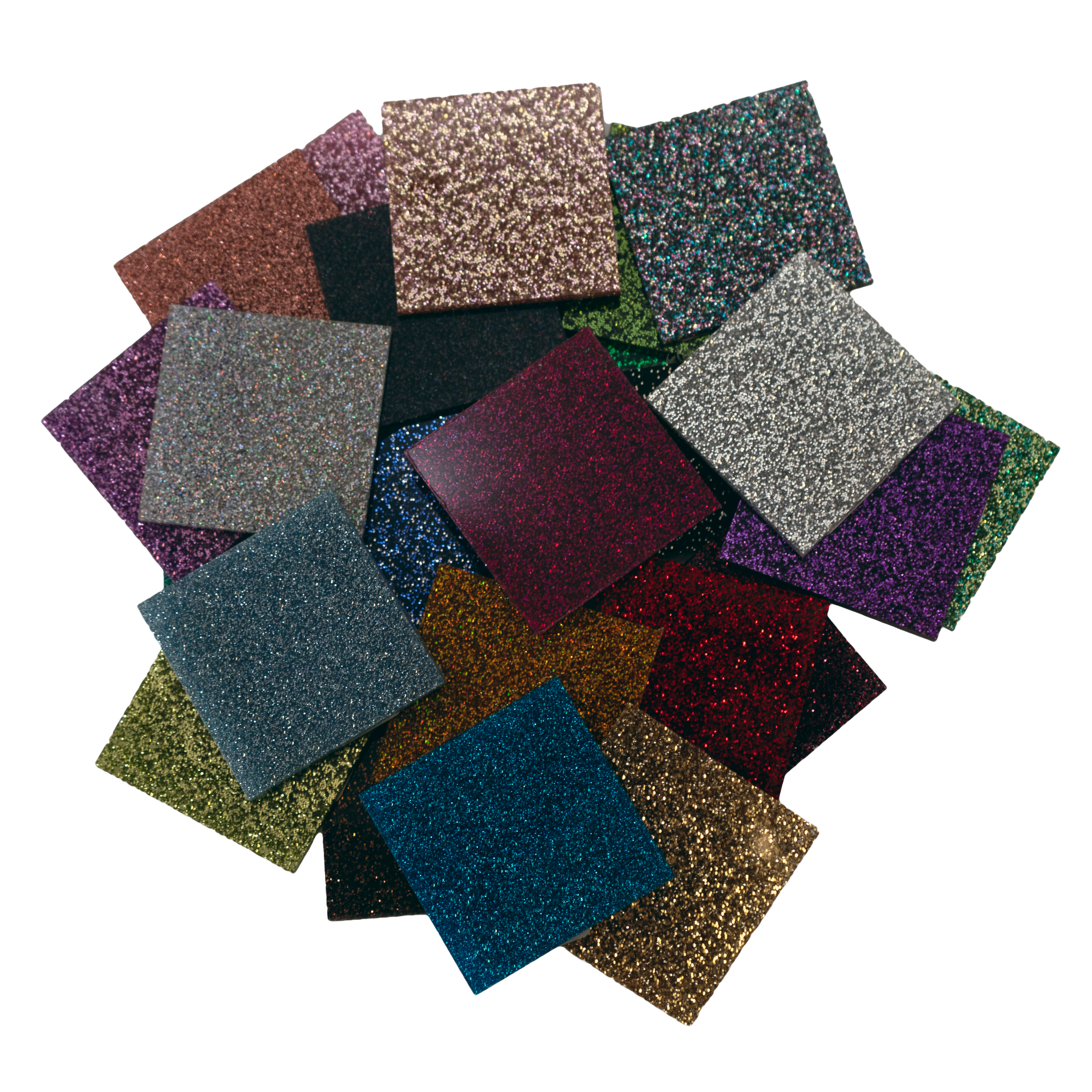 Glitter 2" x 2" Sample Square Bundle