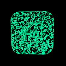 Load image into Gallery viewer, Blue glow in the dark glitter cast acrylic sheet
