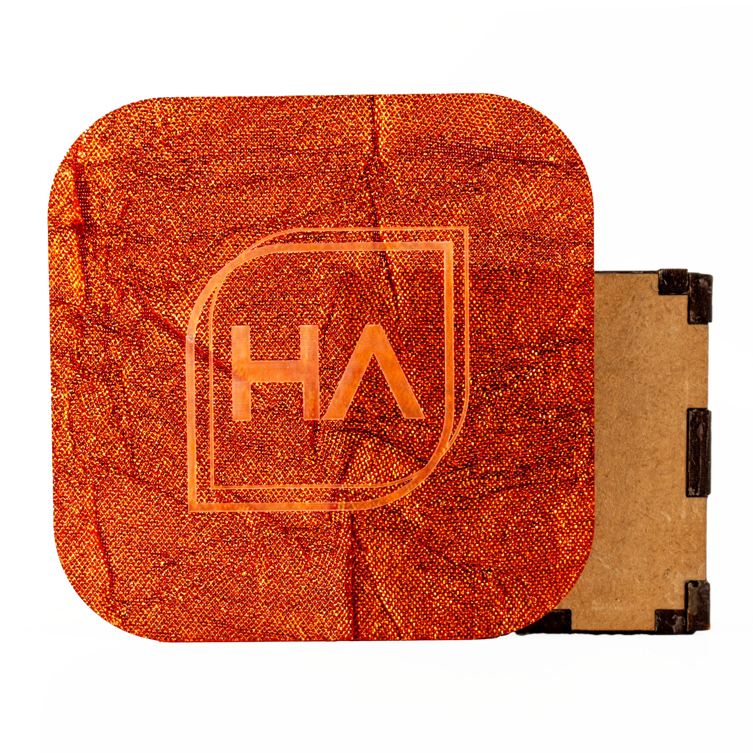 1/8" Amber Crushed Shimmer Cast Acrylic Sheet